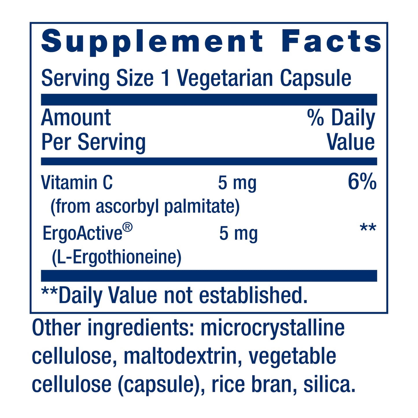 Life Extension Essential Youth L-Ergothioneine Capsules 30
