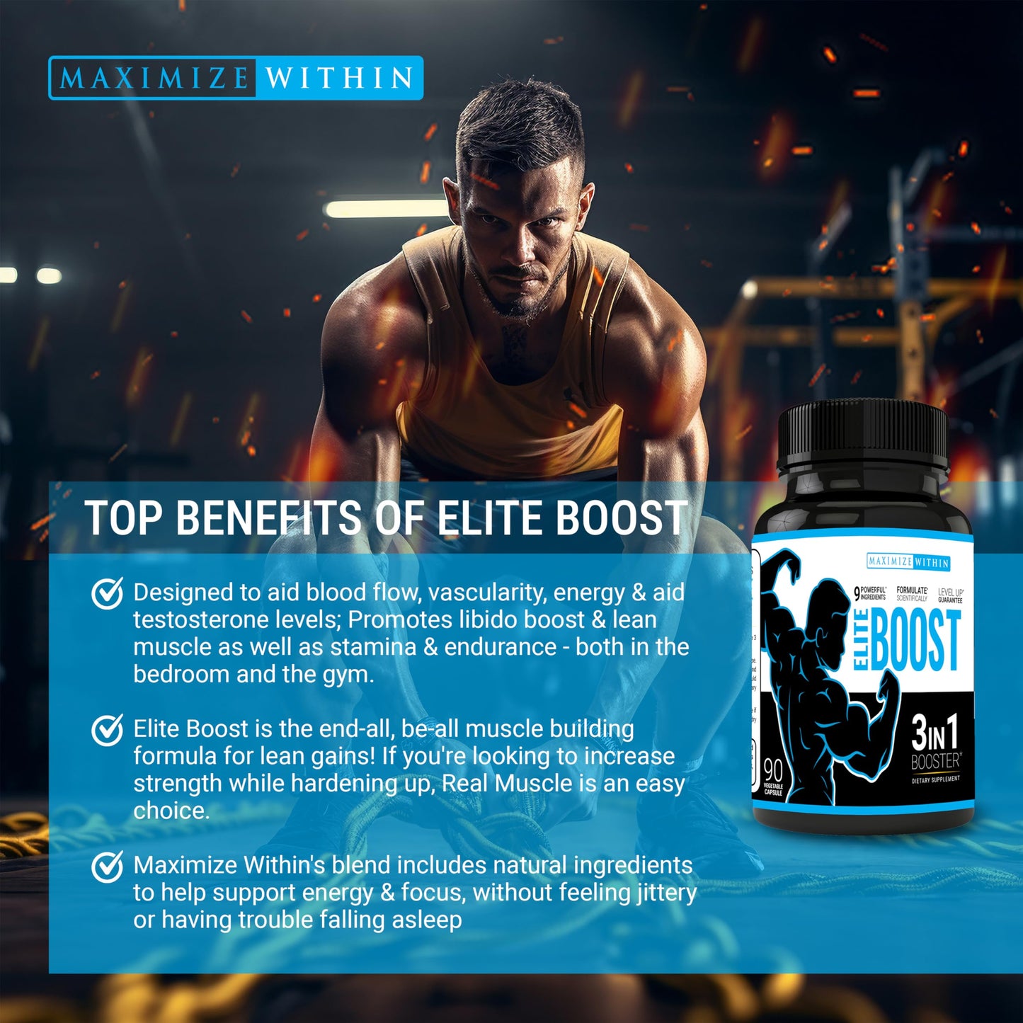Maximum Slim Elite Boost 3-in-1 Formula Capsules, 1 Capsule