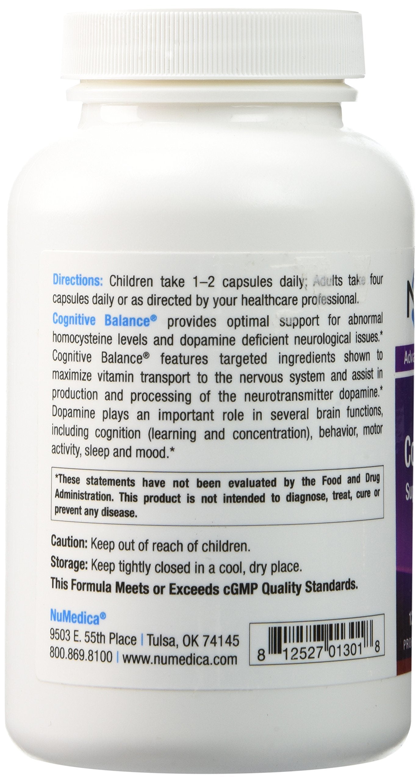 NuMedica Cognitive Balance Capsules 120