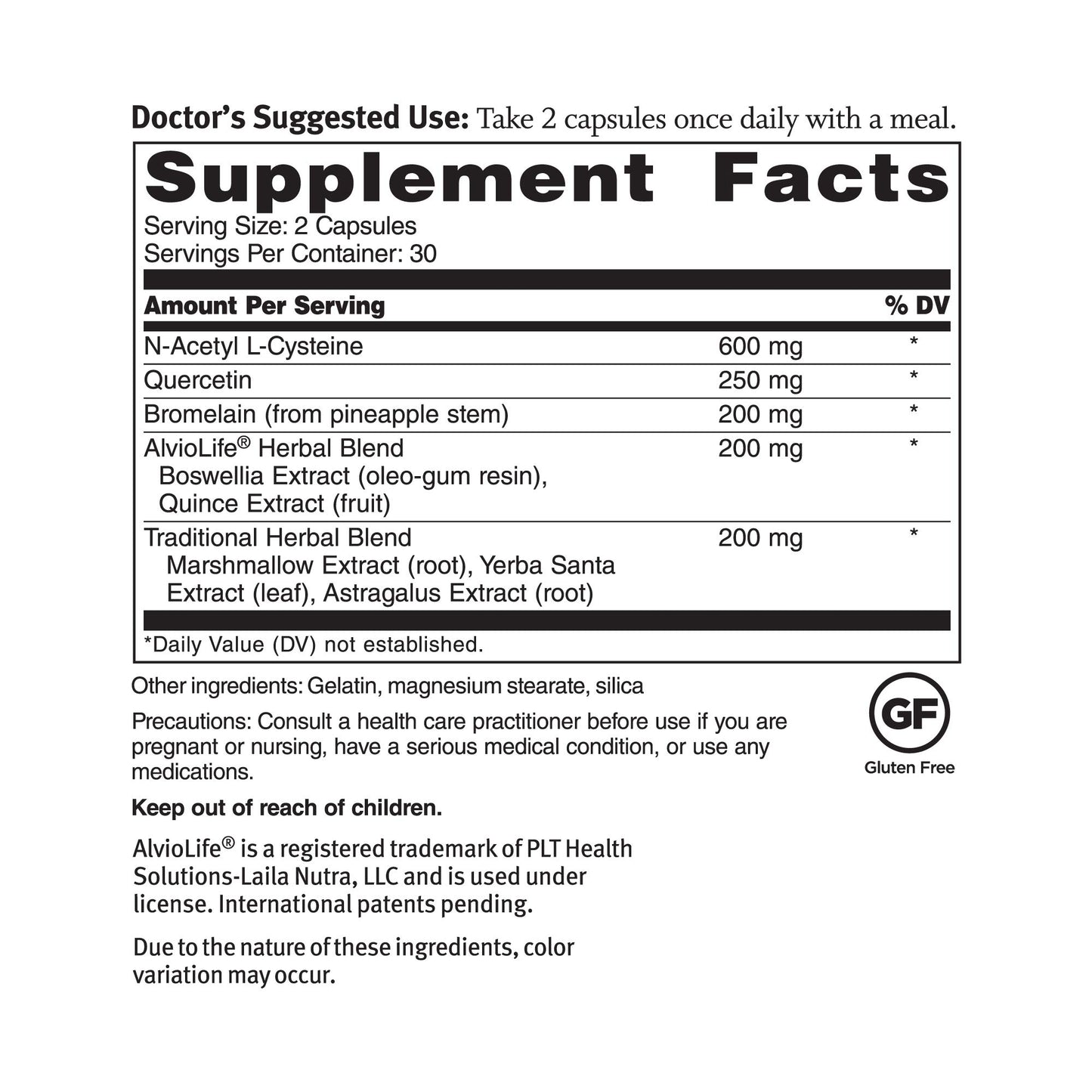 Dr. Sinatra Advanced Lung & Bronchial Support Supplement for Lung Health Support, Clear Breathing and Respiratory Function Capsule 60 Count