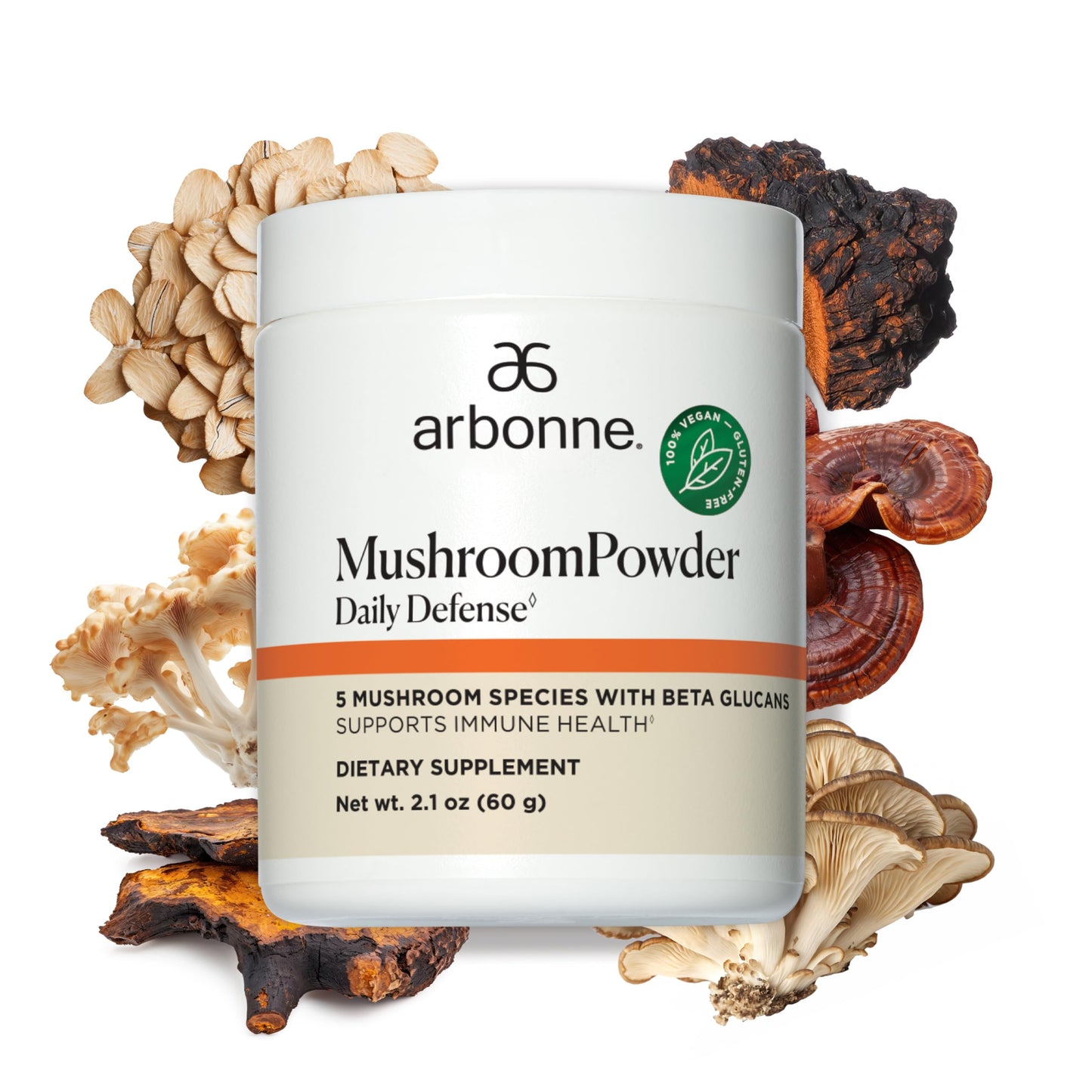 Arbonne Mushroom Powder Daily Defense Powder 2.1 oz