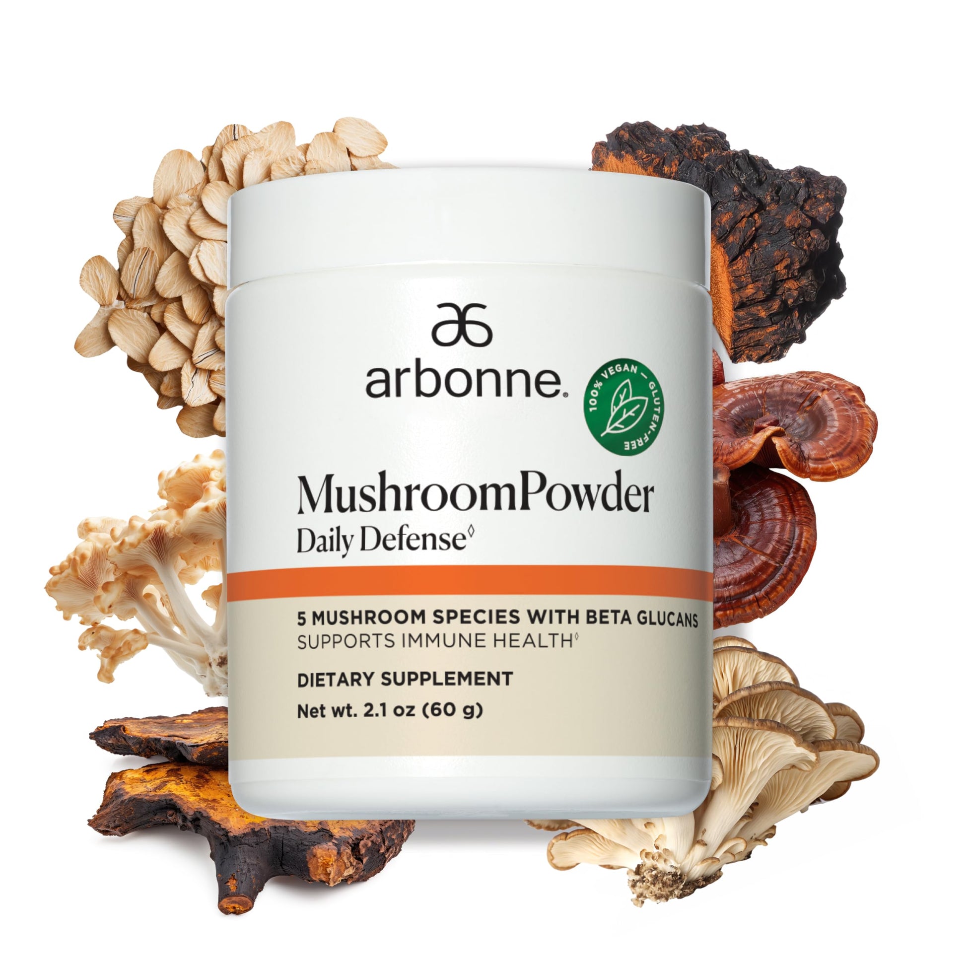 Arbonne Mushroom Powder Daily Defense Powder 2.1 oz