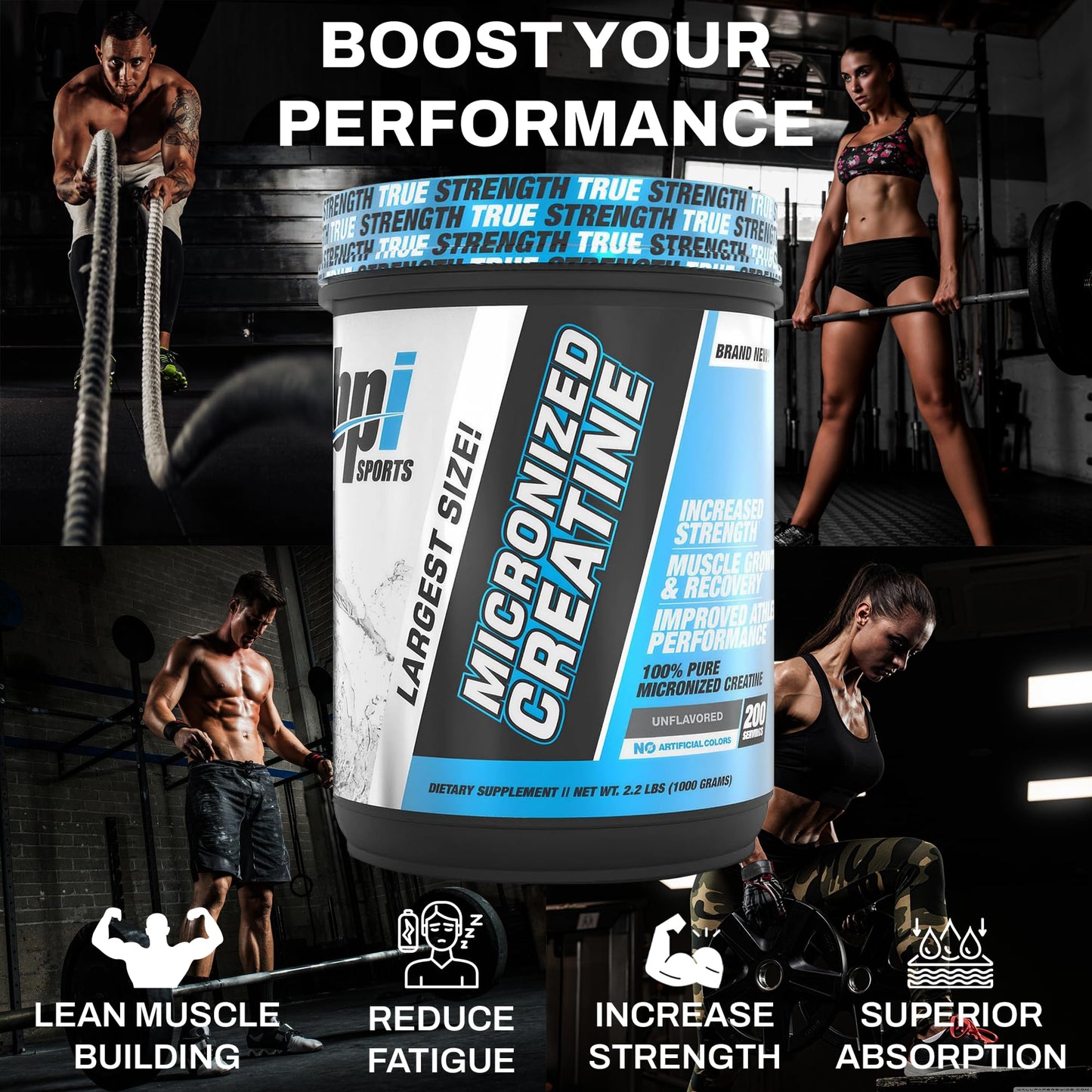 BPI Sports Micronized Creatine – Endurance Powder 10.58 Ounce