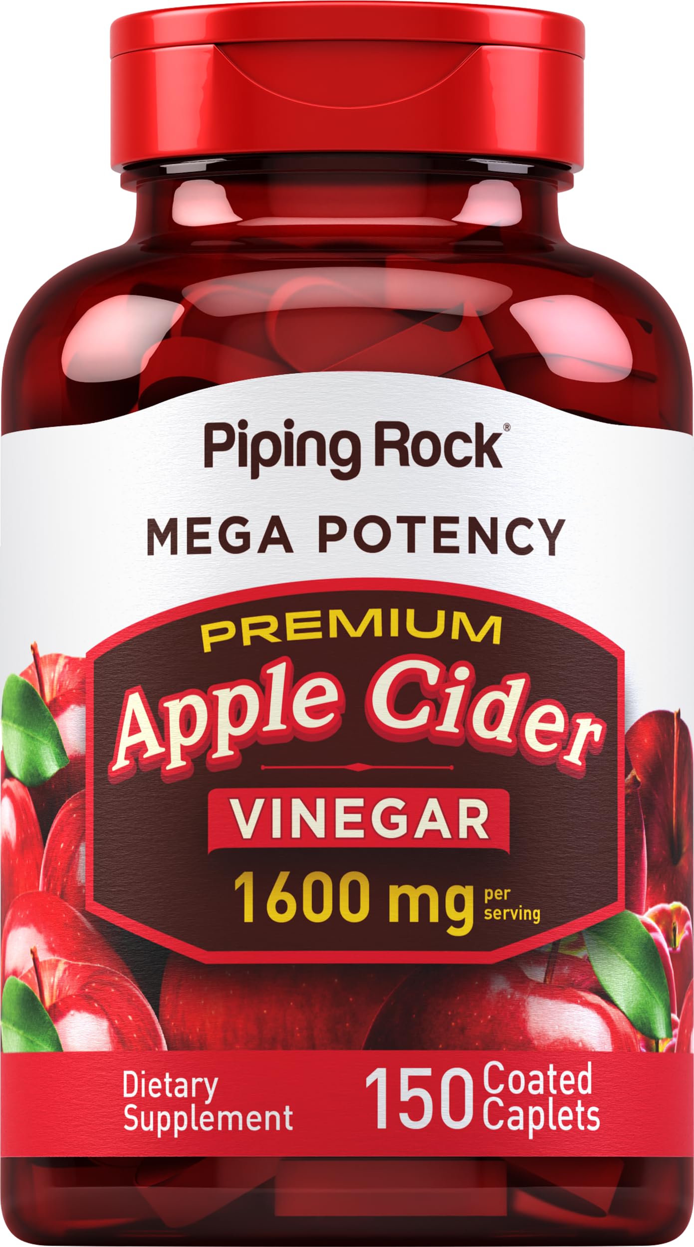 Piping Rock Apple Cider Vinegar Caplets 150 Count