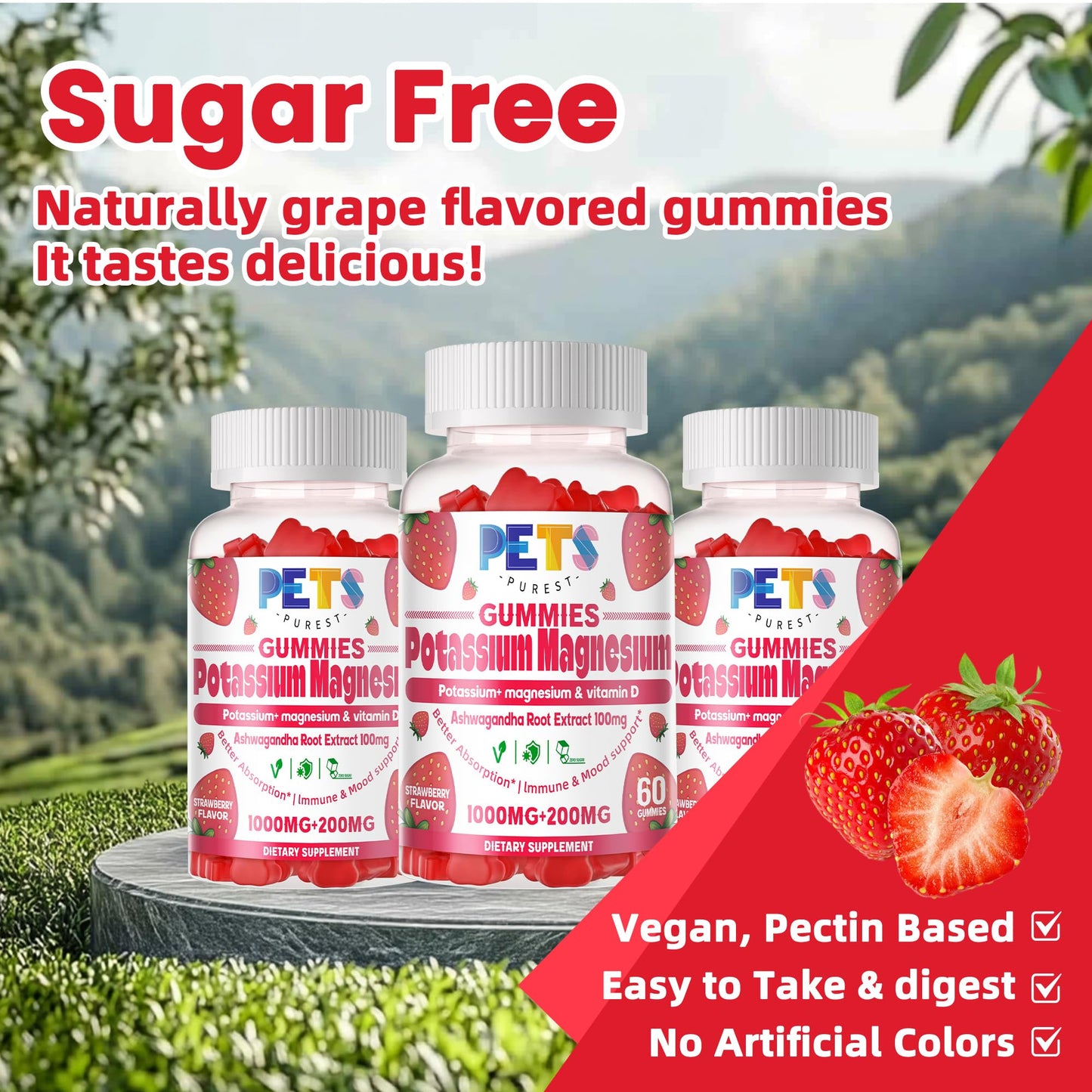 Pets Purest Potassium Magnesium Gummies 120 Gummies