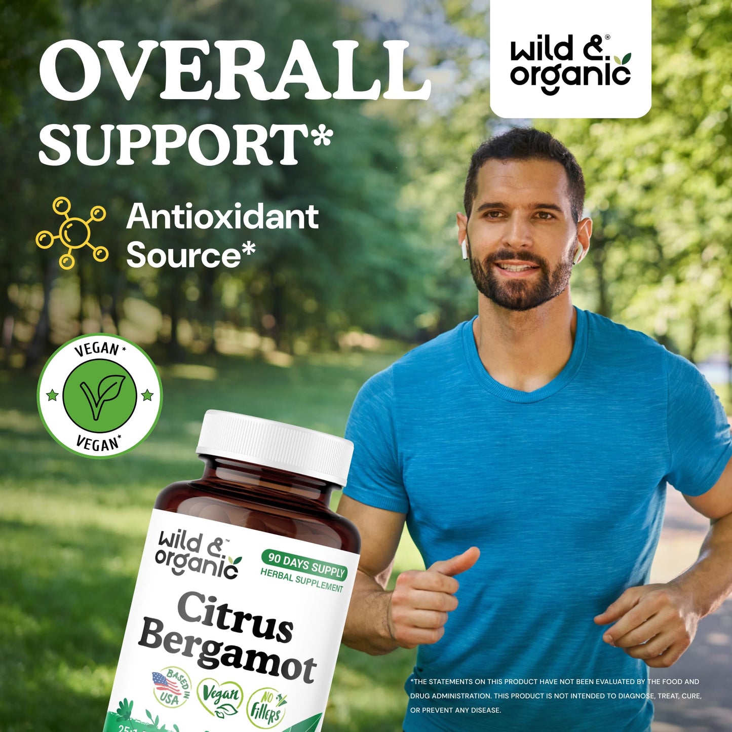 Wild & Organic Citrus Bergamot Capsules 90 Count