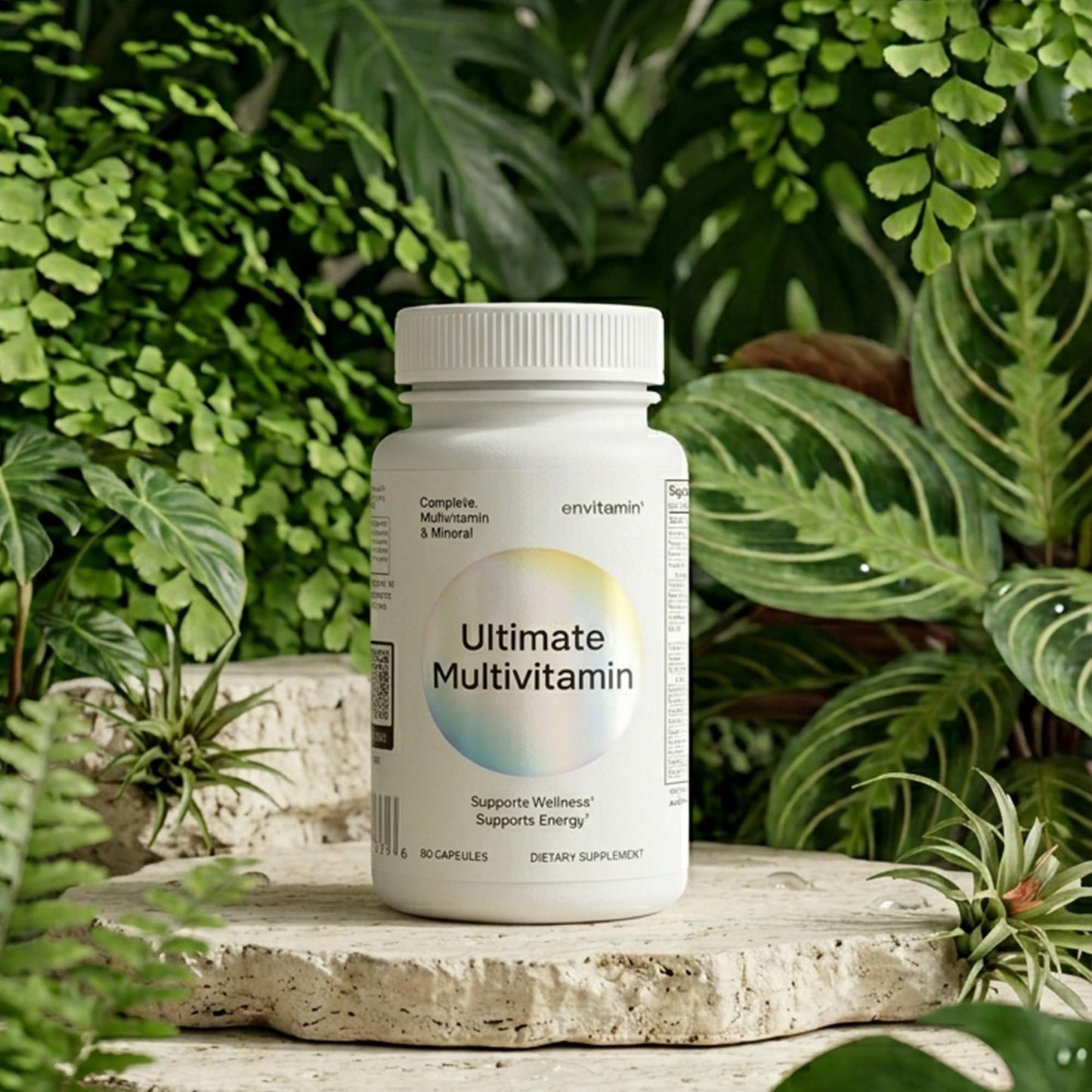 Envitamin Ultimate Multivitamin Multimineral and Superfood with 42 Fruit and Vegetable Blend Capsule, 60 Count