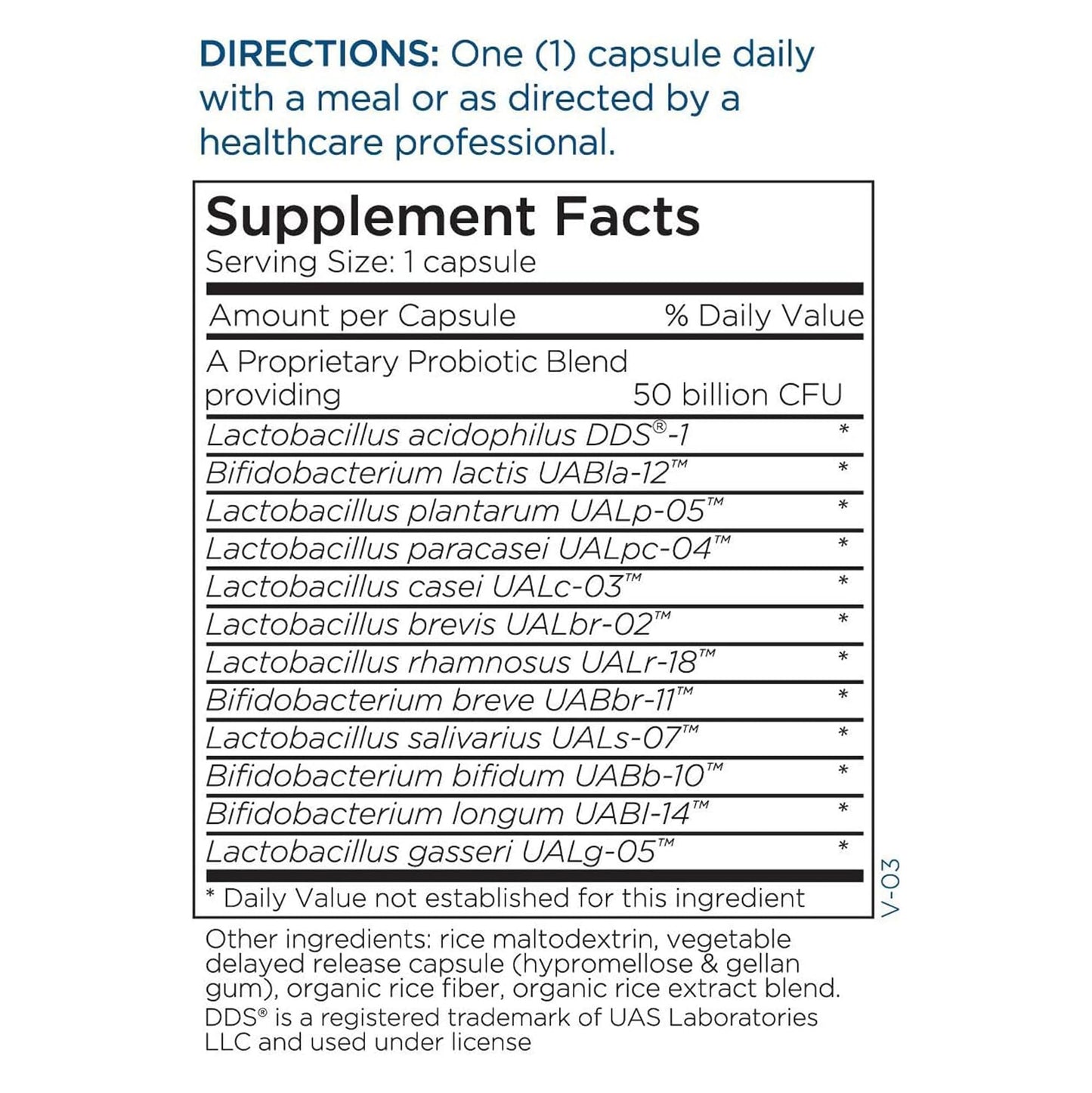 Metabolic Maintenance Biomaintenance Shelf Stable Probiotic Capsules 60 Count