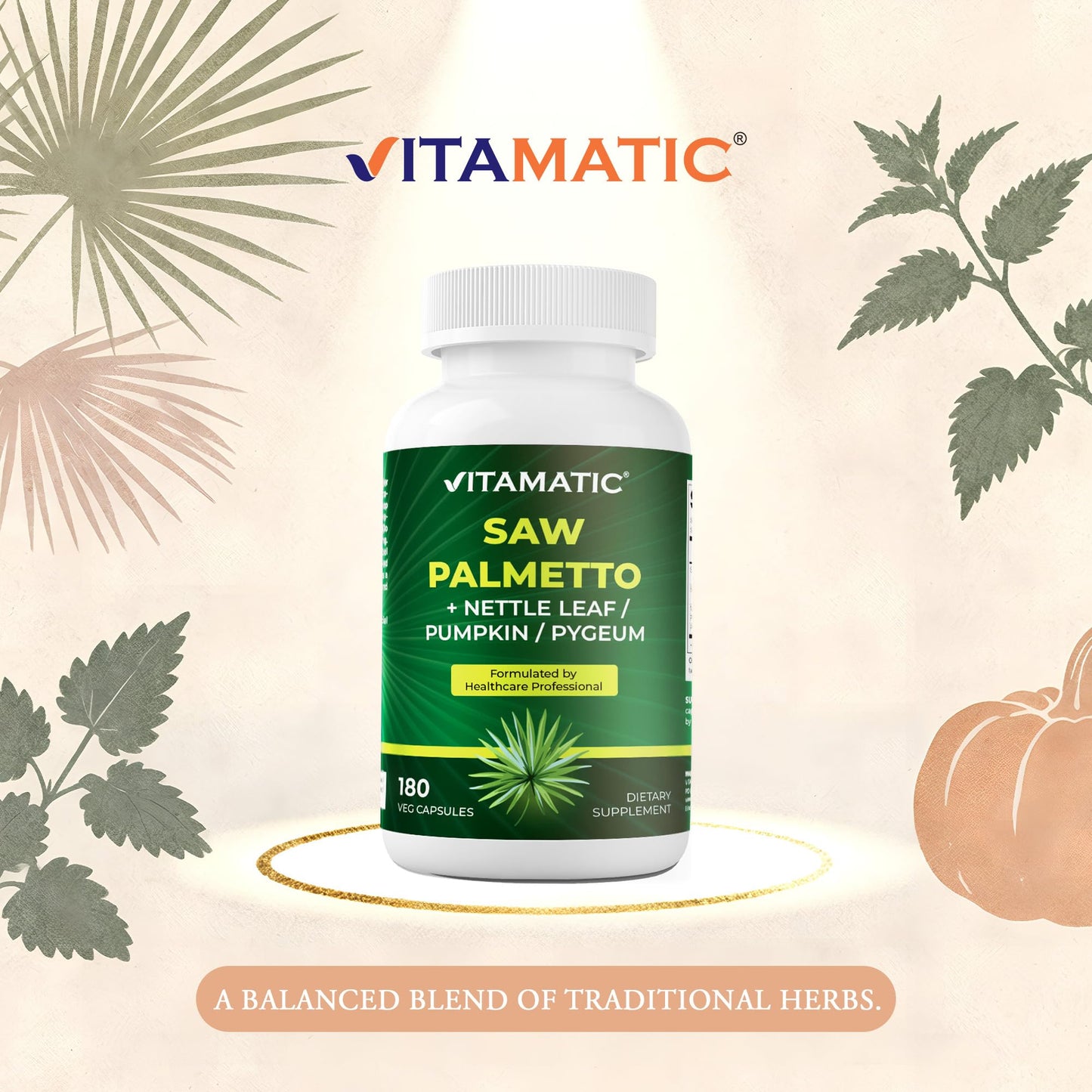 Vitamatic Saw Palmetto Extract for Men & Women Capsules 360 Count