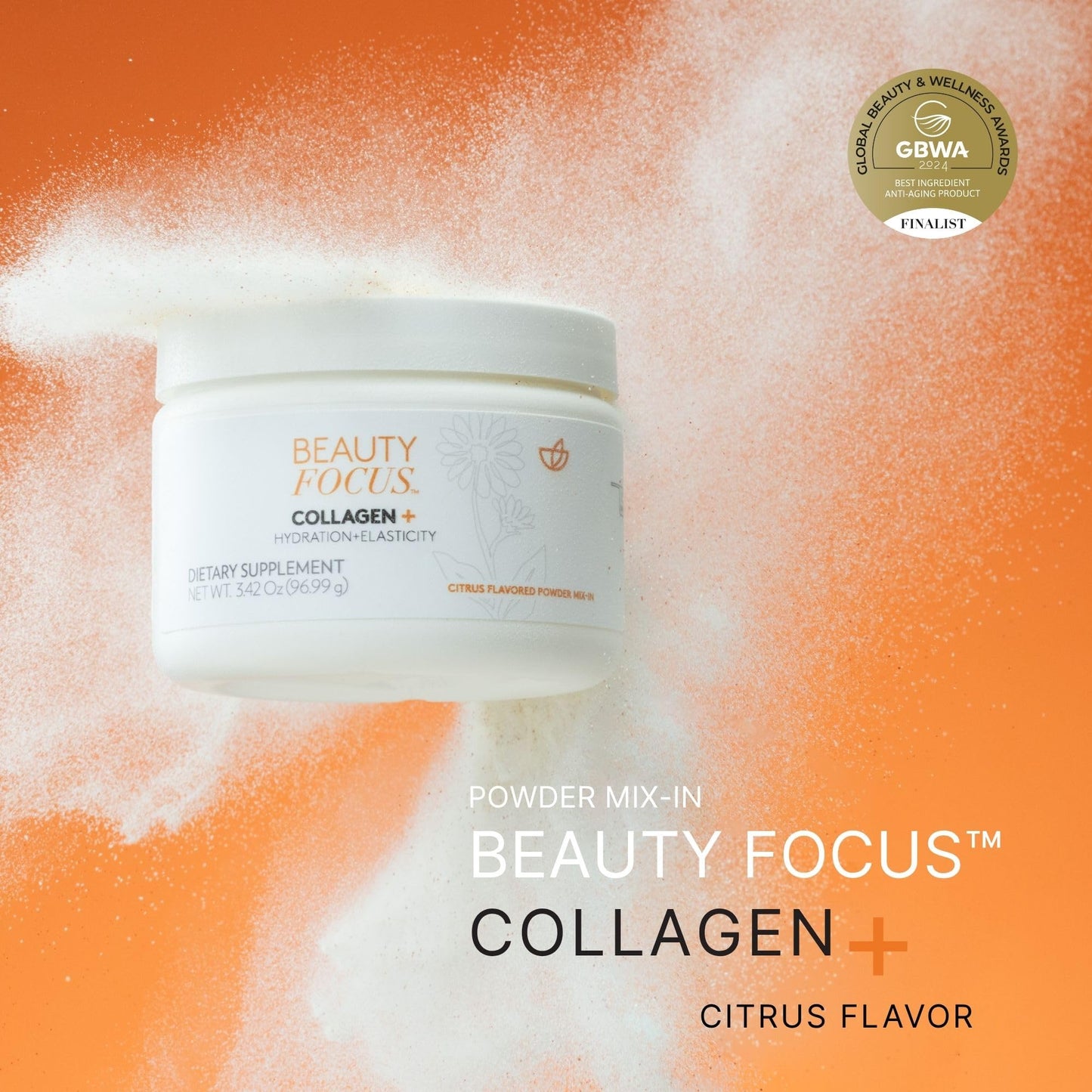 Beauty Focus Nu Skin Collagen + Powder Mix-in Powder 3.42 Ounce