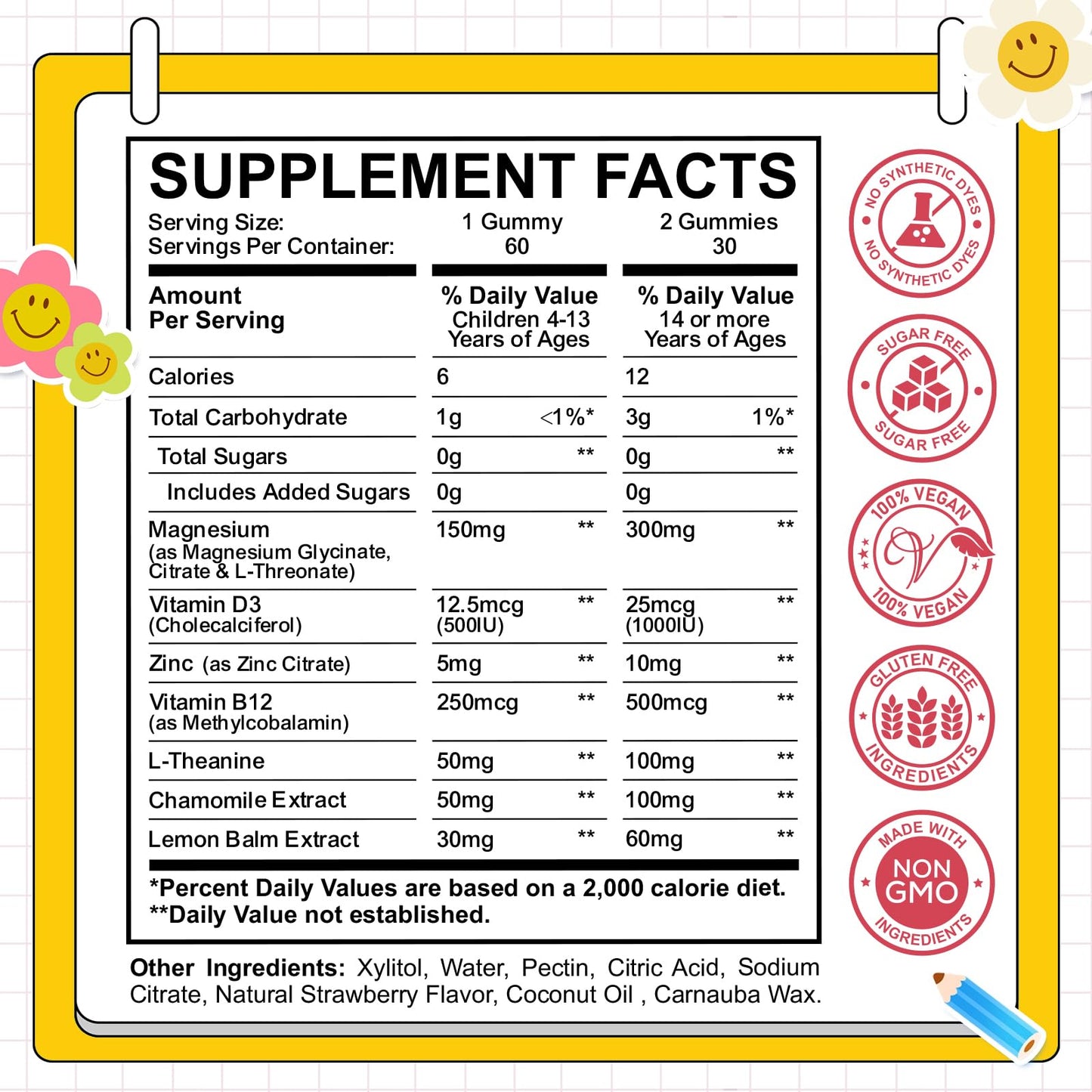 CFILIHTC Magnesium Glycinate Gummies, 120 Count