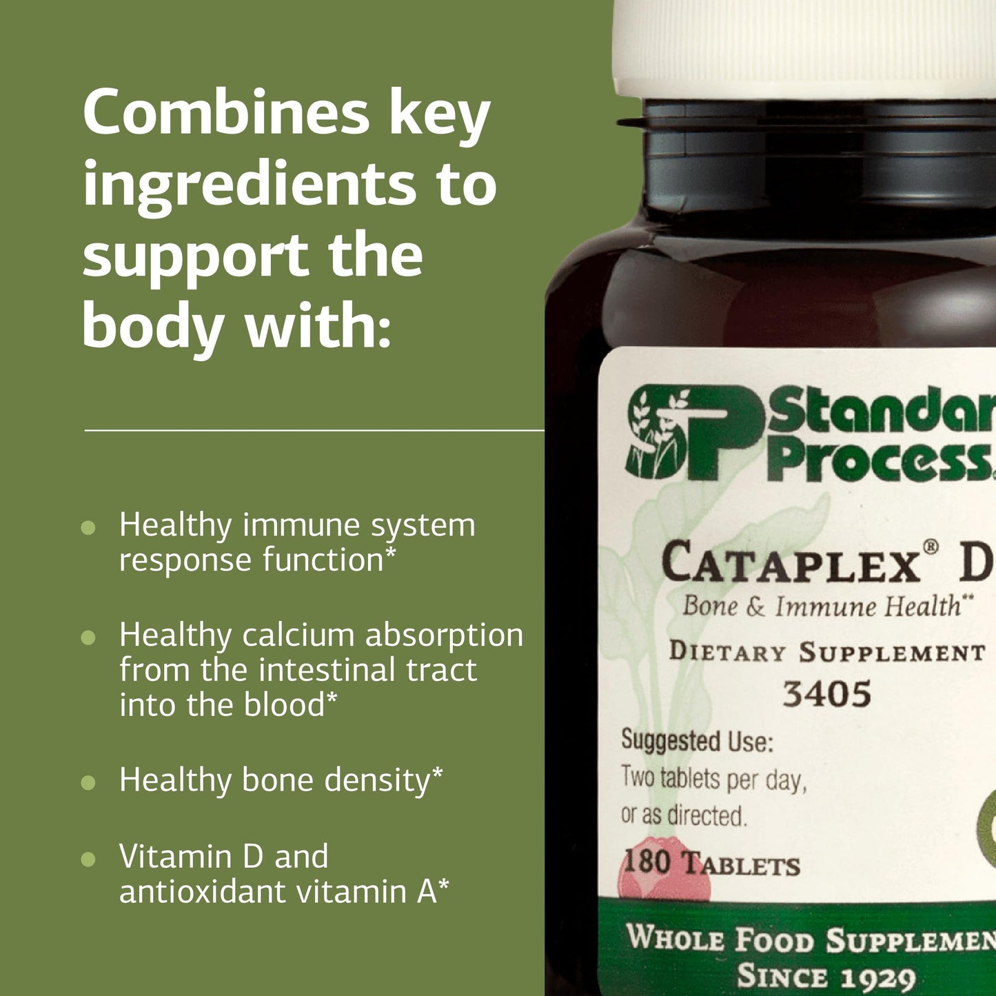 Standard Process Inc. Cataplex D 180 Tablets