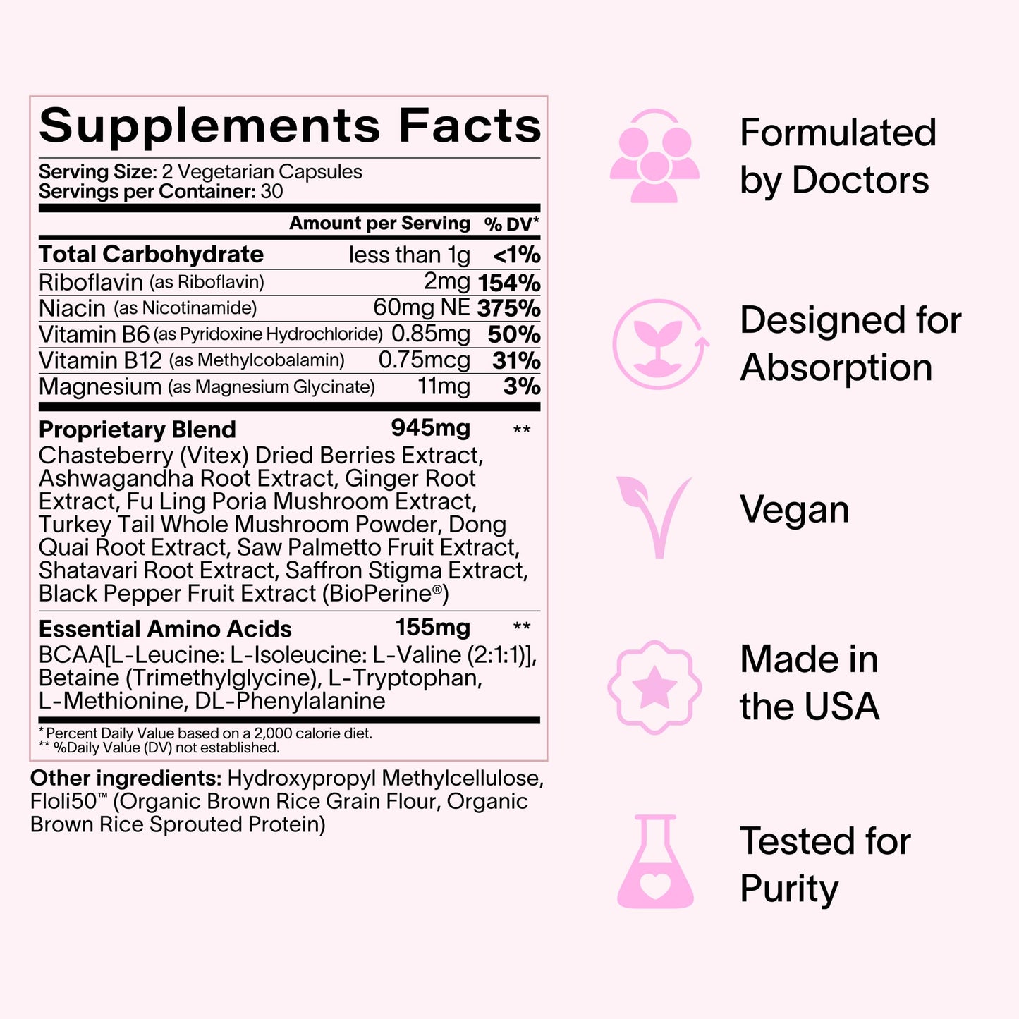 Ladywell Daily Hormone Balance Capsules 60 Count