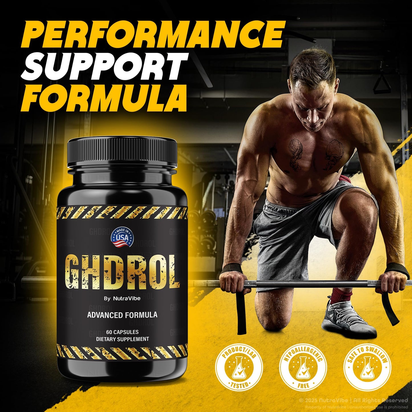 NutraVibe Ghdrol Capsules 60 Capsules