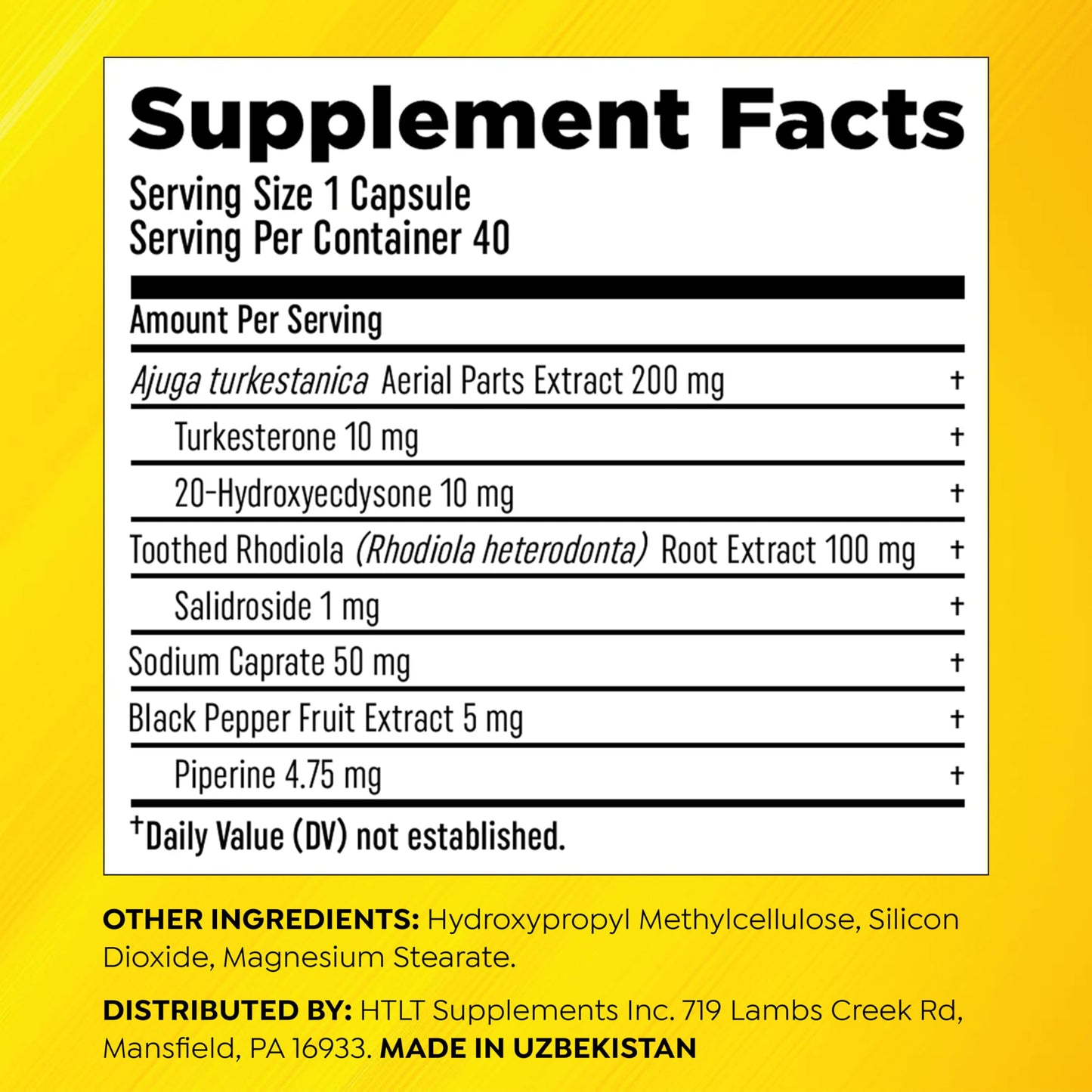 HTLT Supps Turk Builder MAX Turkesterone Powder 1.5 oz