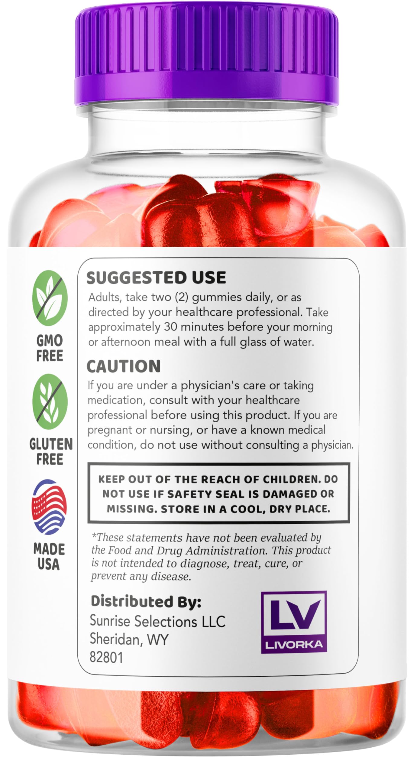 LIVORKA Total Burn Keto ACV Gummies 120 Gummies