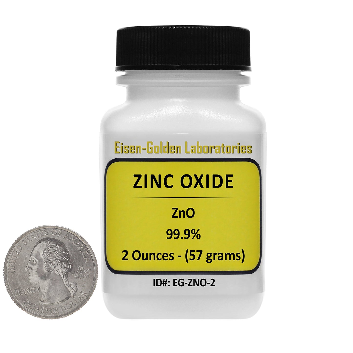 Eisen-Golden Laboratories Zinc Oxide [ZnO] 99.9% ACS Grade Powder, 2 oz, 1 Bottle