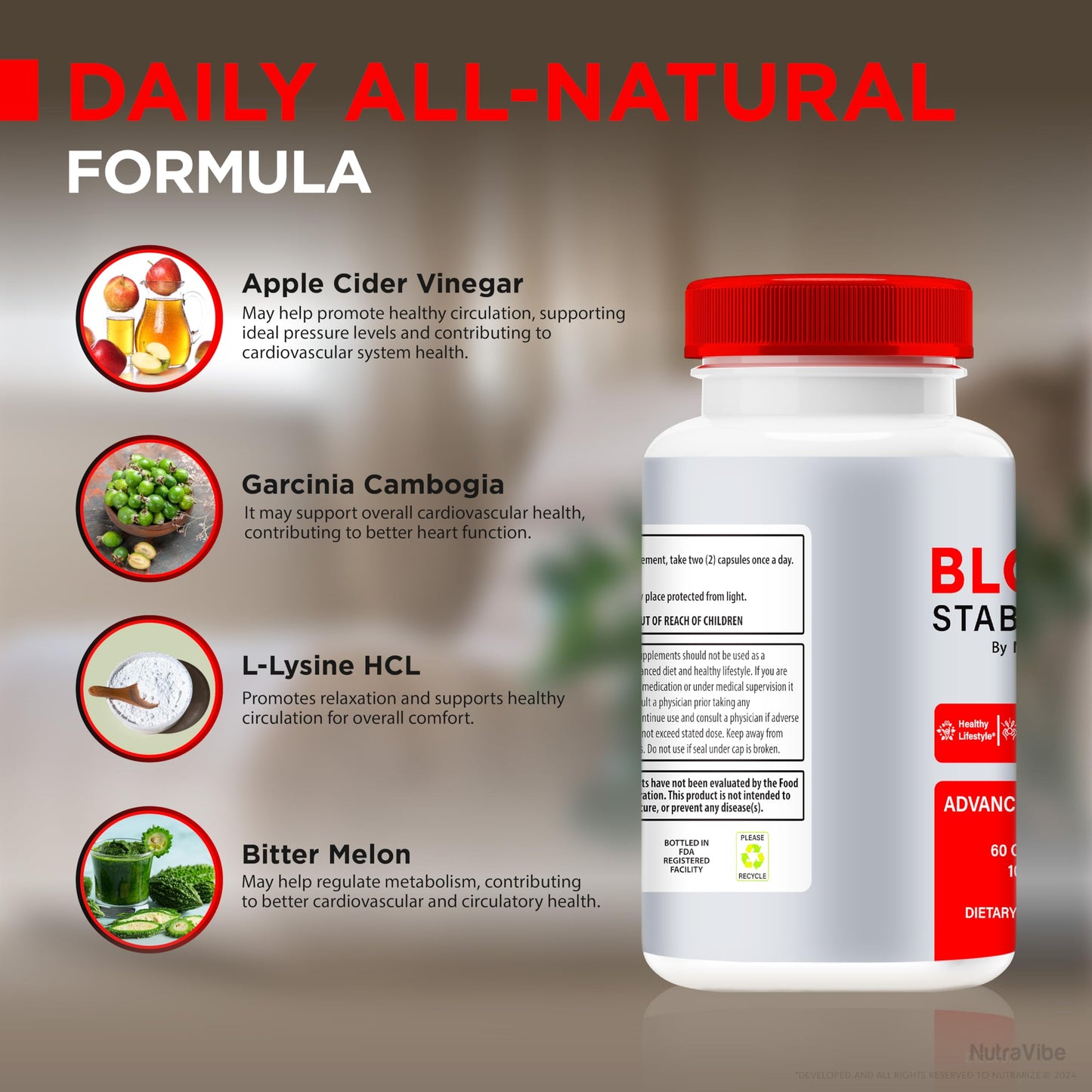 NutraVibe Blood Stabilizer Capsule, 60 Count