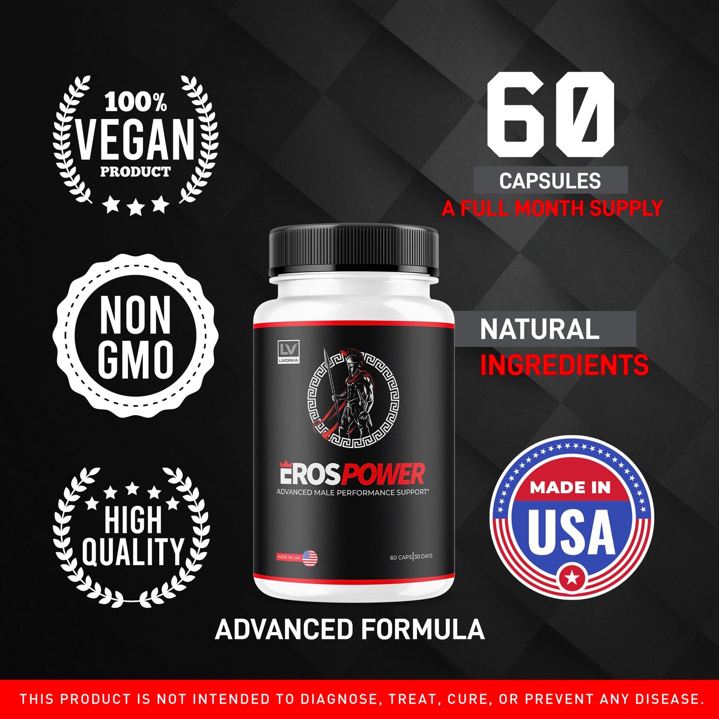 LIVORKA Eros Power Advanced Formula Capsules 300 Capsules