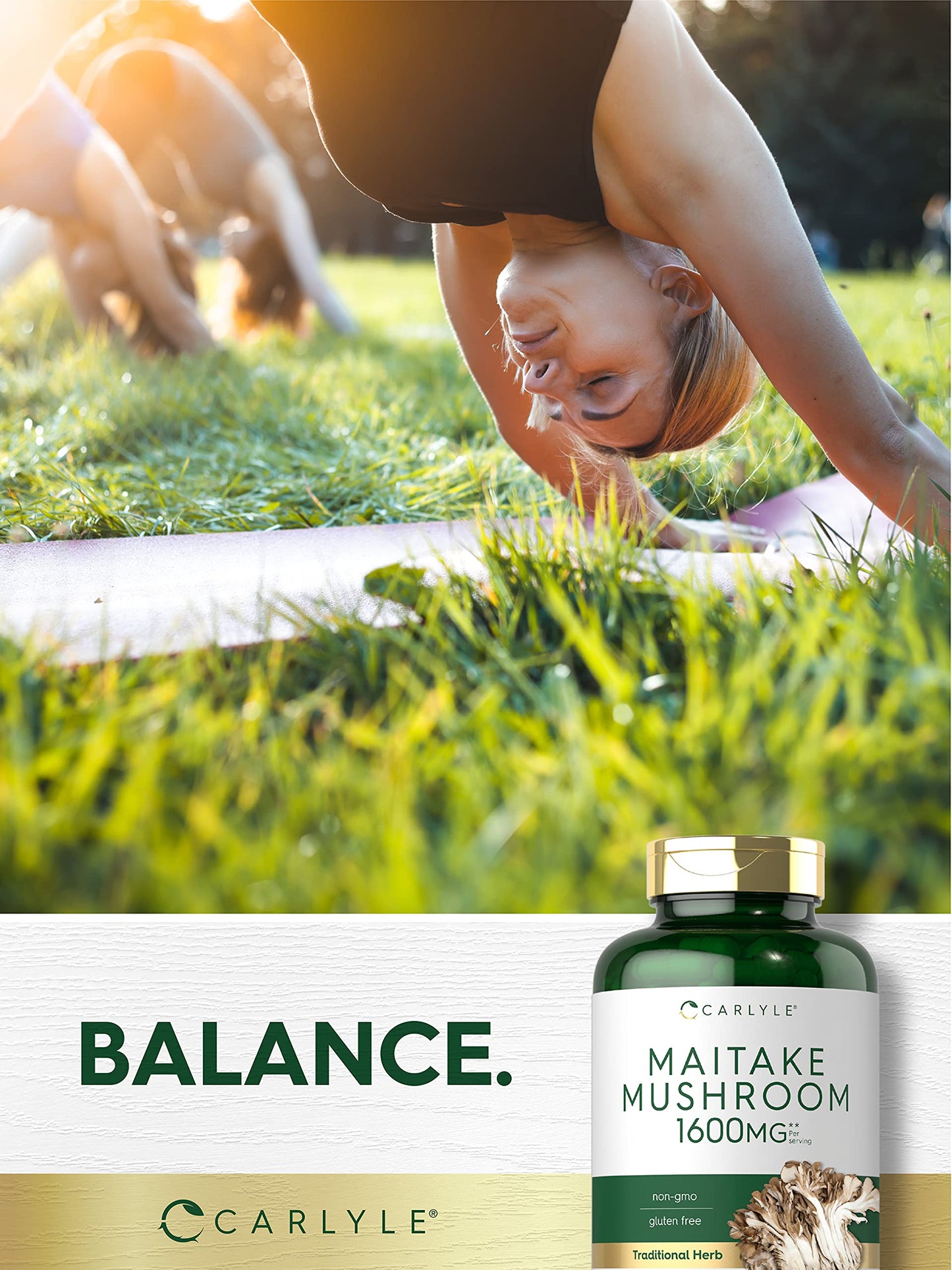 Carlyle Maitake Mushroom Supplement Capsules 400
