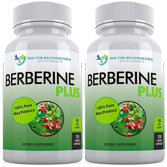 DOCTOR RECOMMENDED SUPPLEMENTS Berberine Plus 1200mg Per Serving Royal Jelly 240 Veggie Capsules