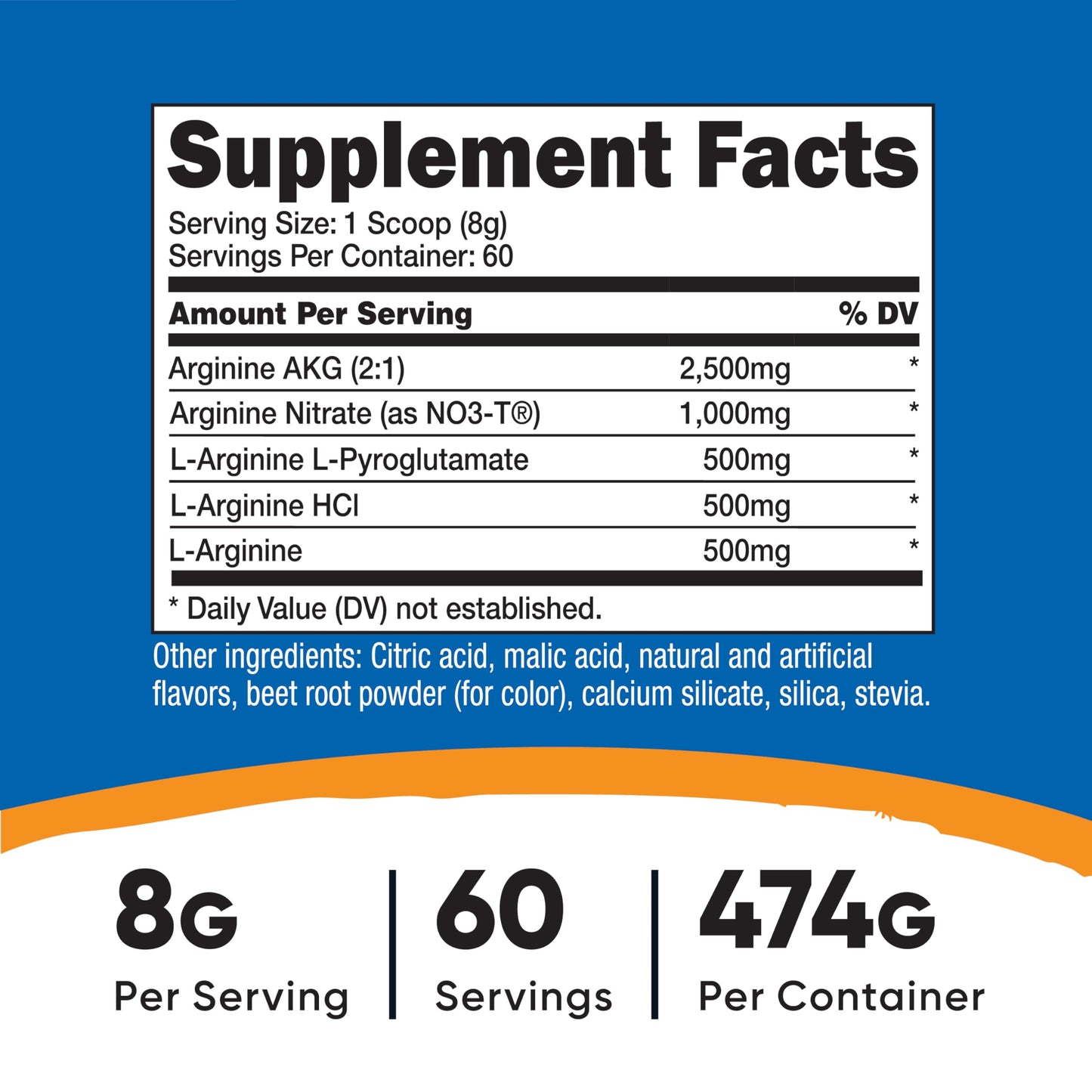 Nutricost L-Arginine Complex Powder 16.7 oz
