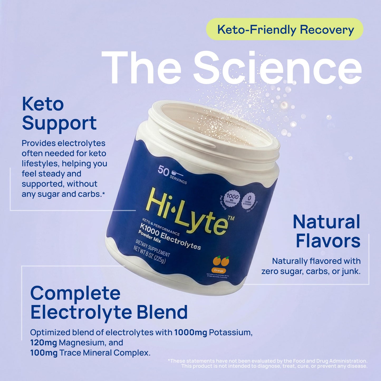 Hi-Lyte K1000 Electrolytes Powder 10.58oz