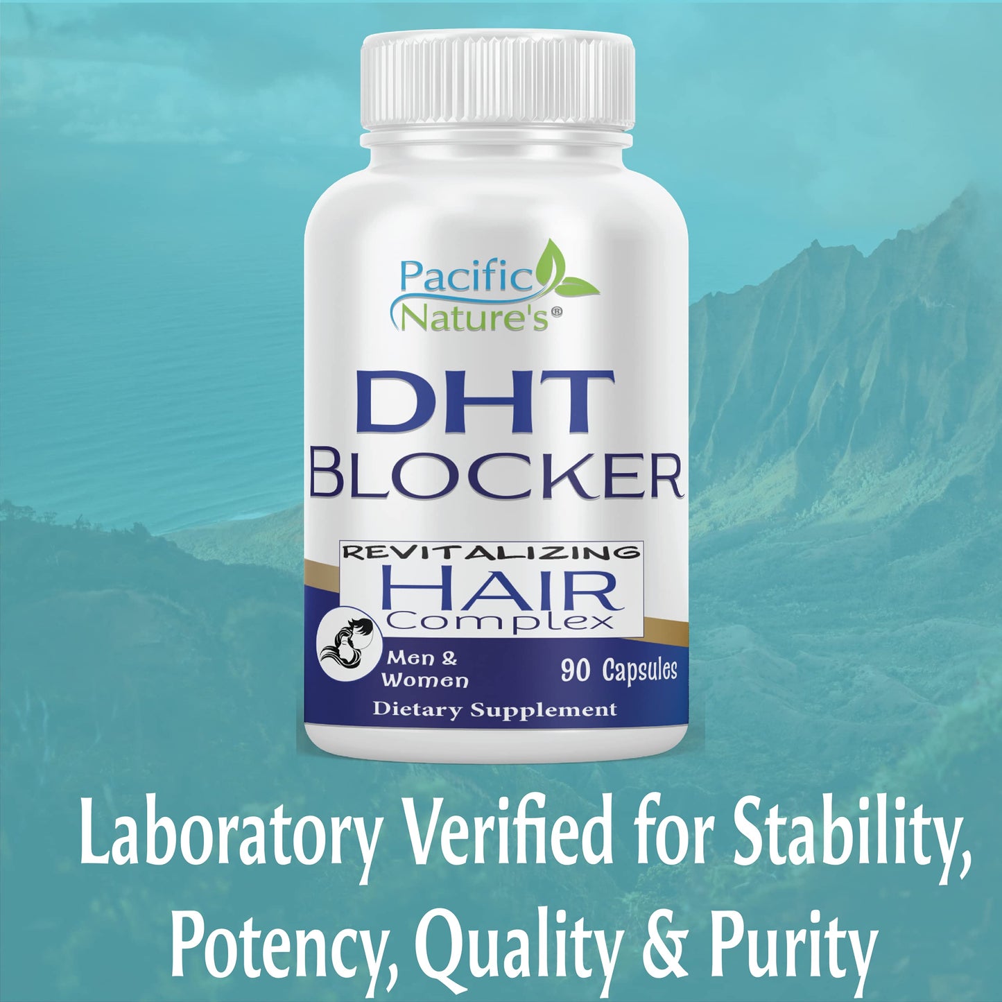 Pacific Nature's DHT Blocker Revitalizing Hair Growth Supplement Capsule, 90 Count