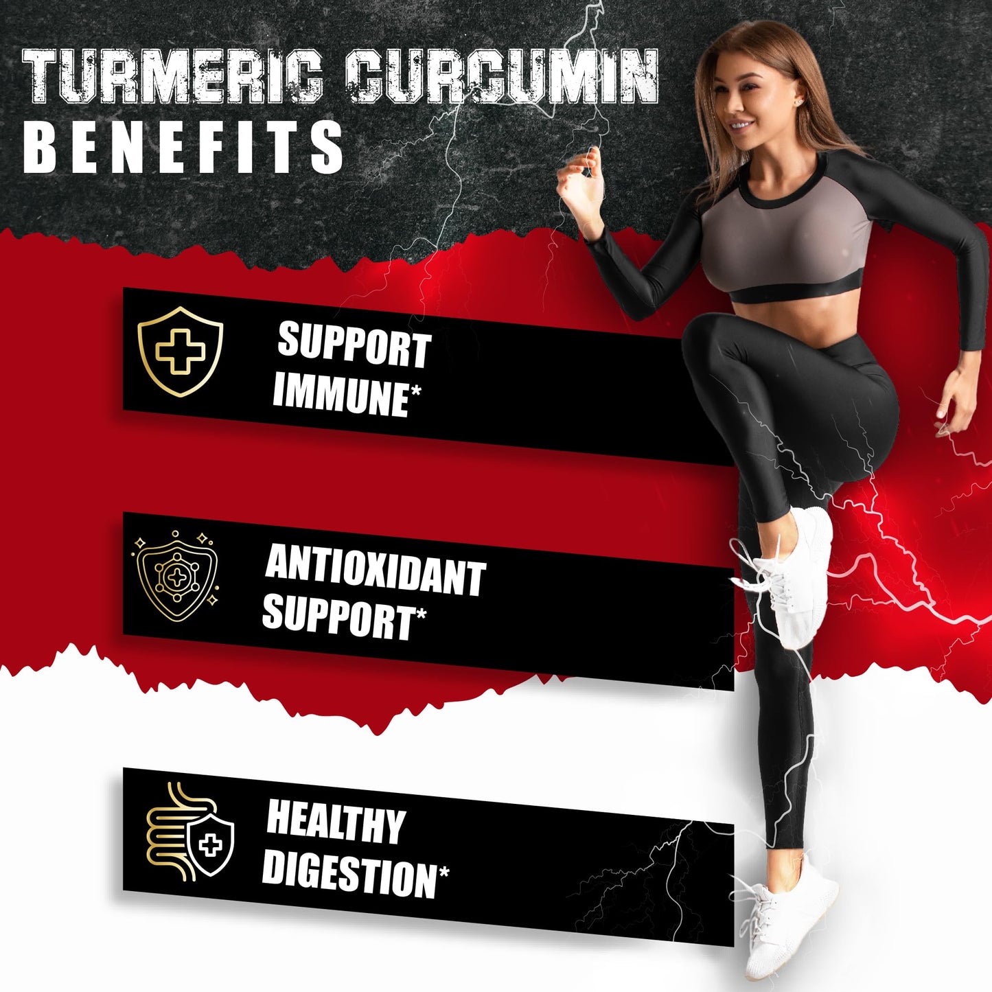 BMVINVOL Turmeric Curcumin Supplement Capsules, 90 Count