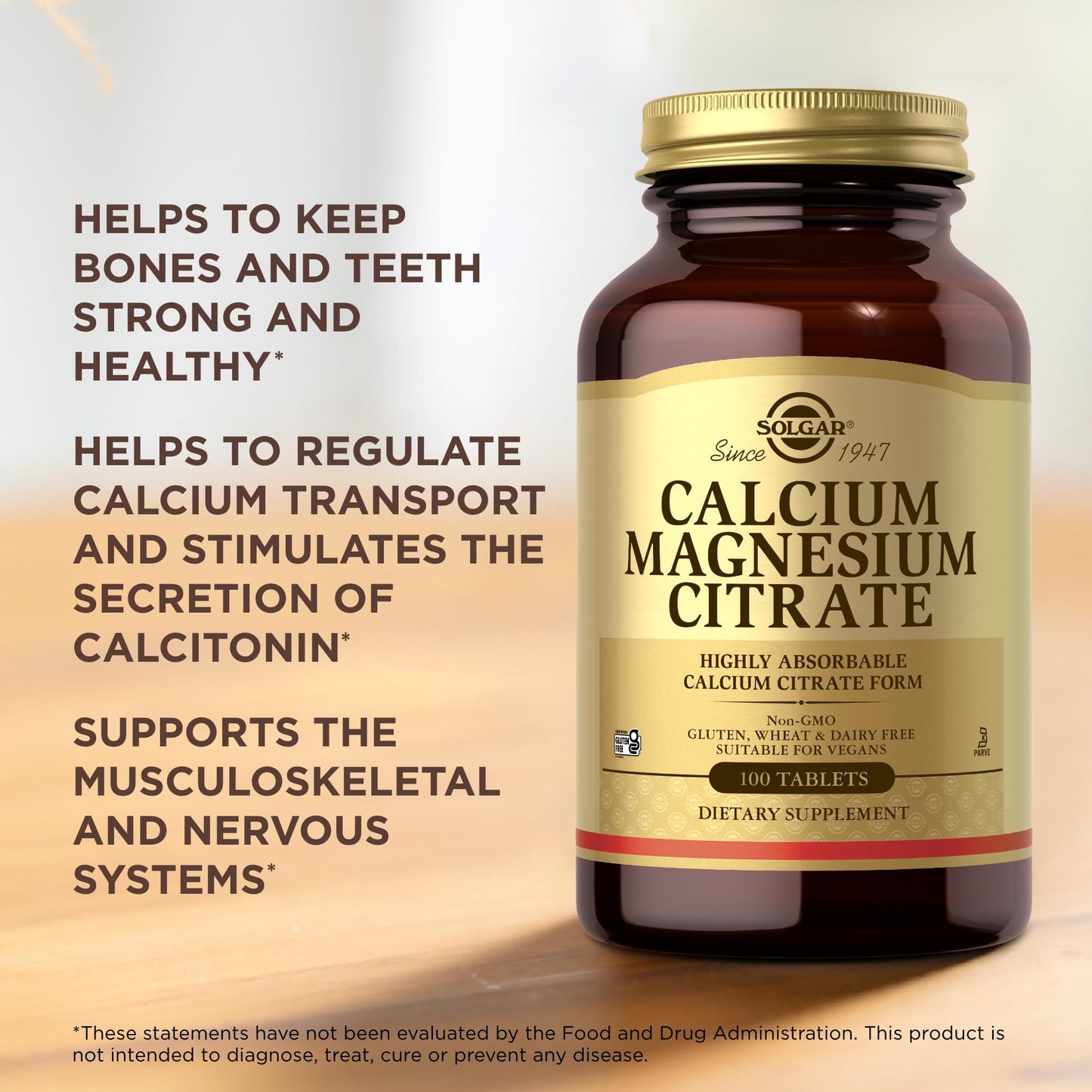 Solgar Calcium Magnesium Citrate Tablets 300