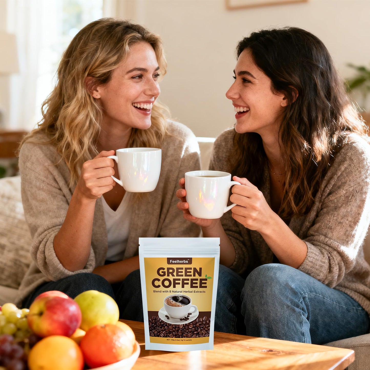 Feelherbs Green Coffee Beans Extract Powder 3.5 oz