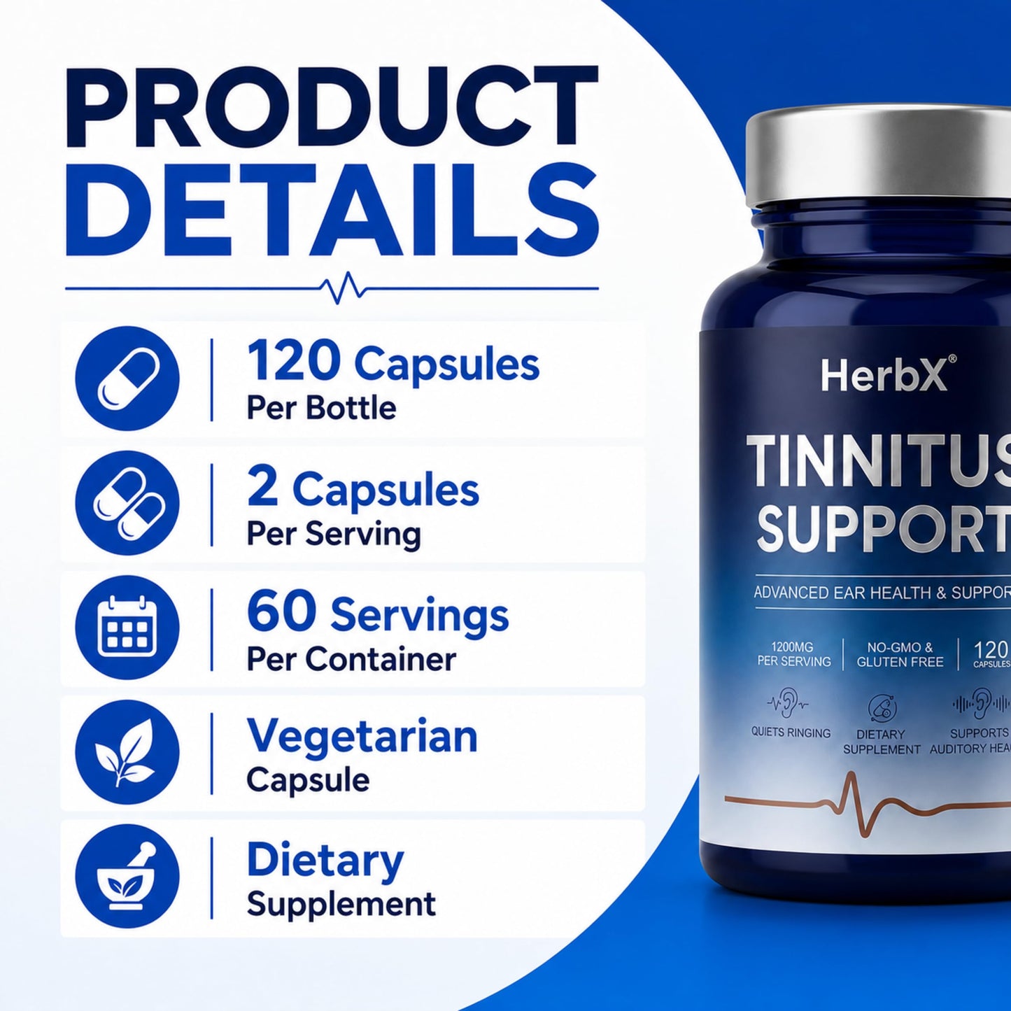 HerbX Ear Health Support Capsule 120