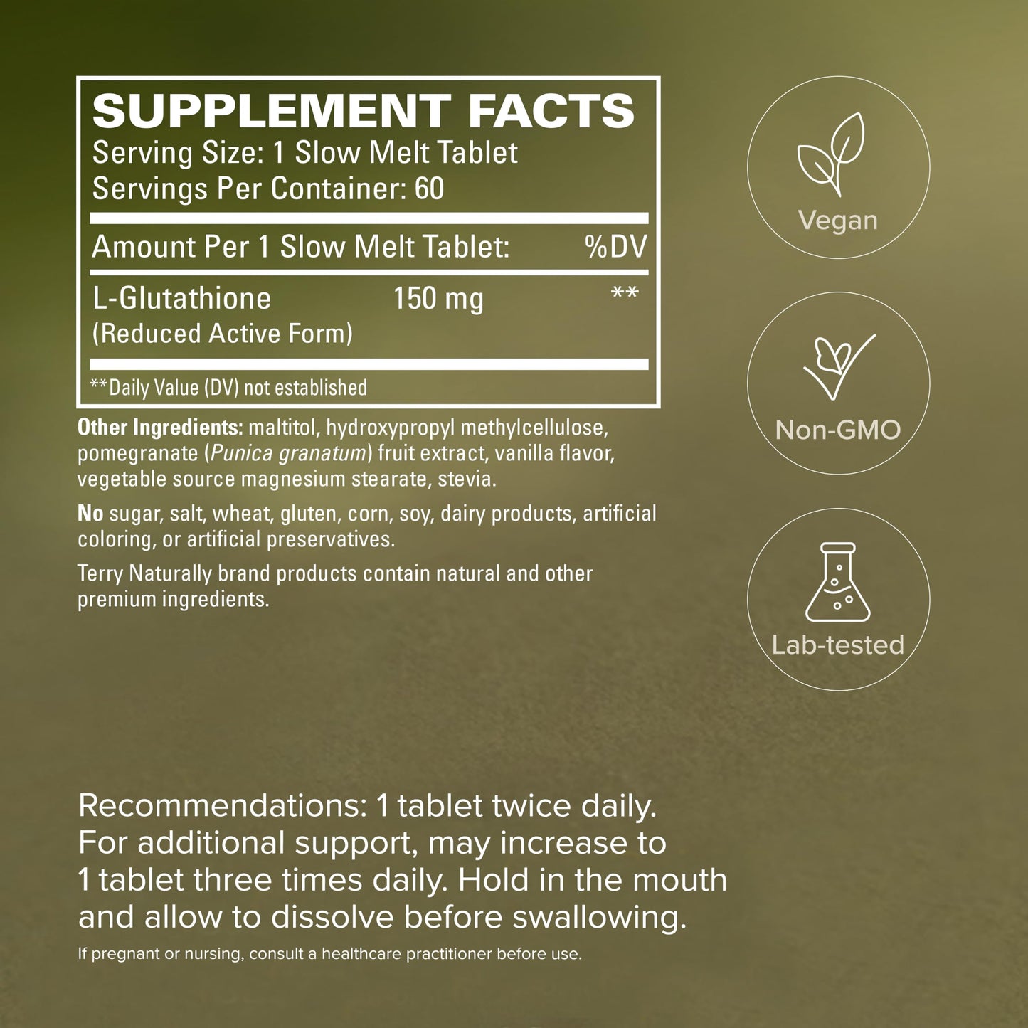 Terry Naturally Clinical Glutathione 60 Tablets