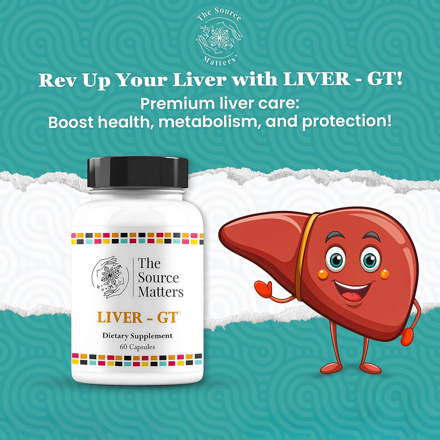 THE SOURCE MATTERS Liver-GT Dietary Supplement Capsule 60 Count