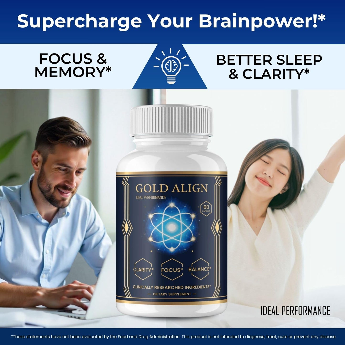 IDEAL PERFORMANCE Gold Align Plus Capsules 180 Count