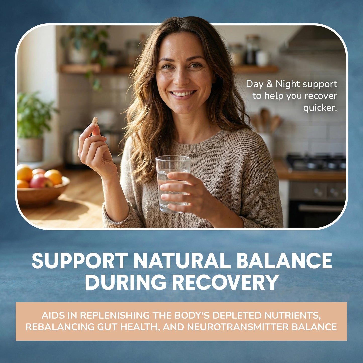 QuitK Withdrawal and Detox Support Recovery Complex Daytime Capsules 120