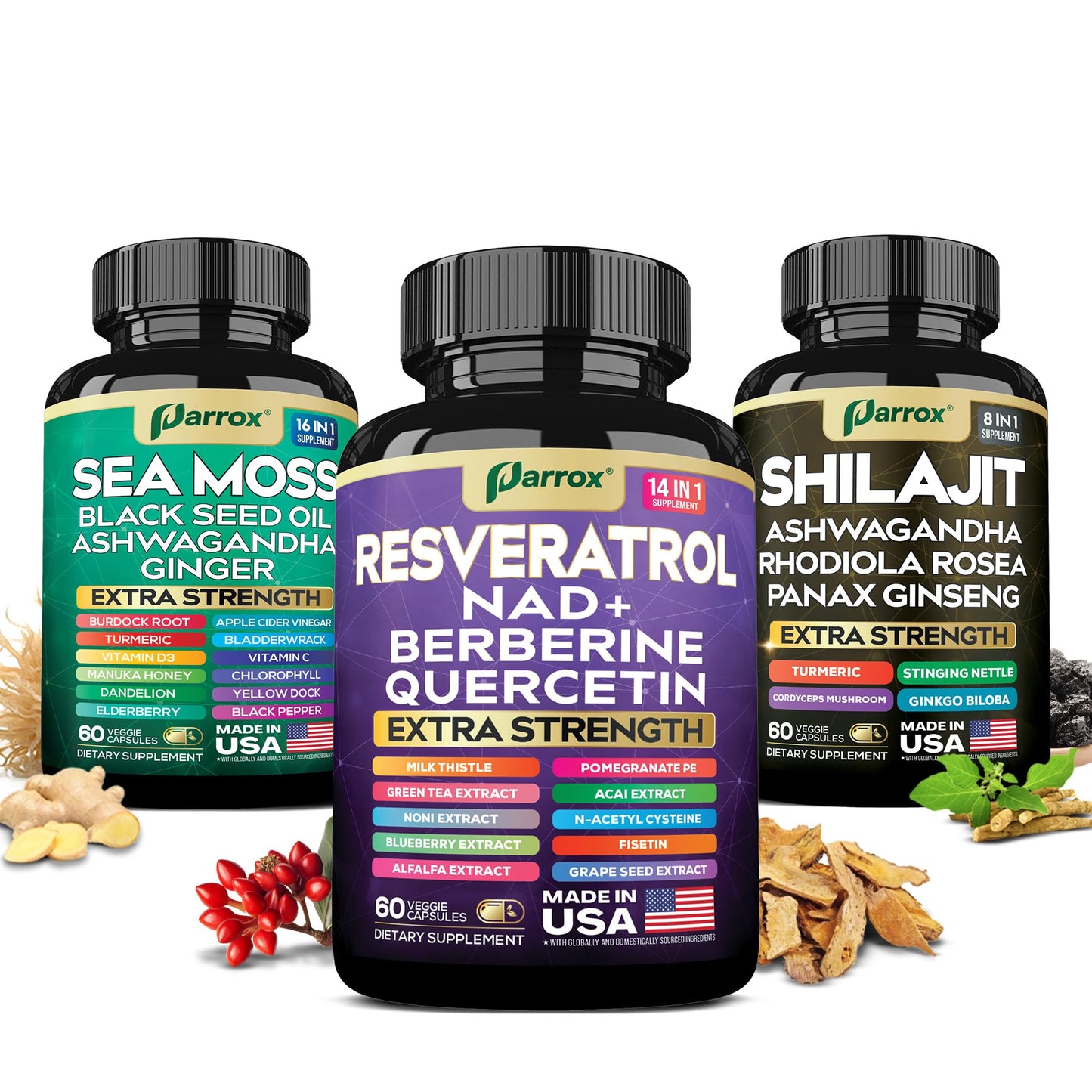 Parrox Advanced Wellness Trio Capsules 180