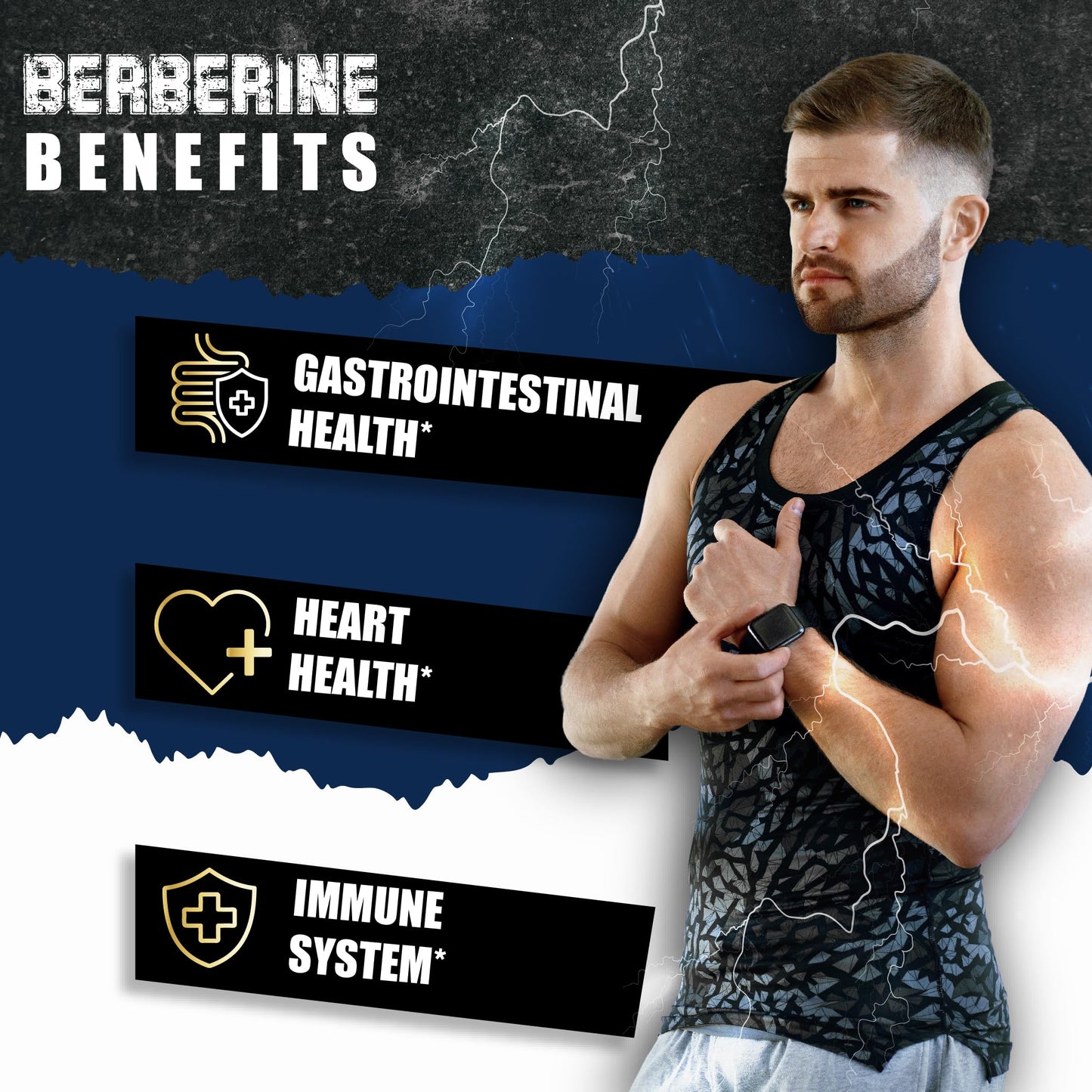 BMVINVOL 5-in-1 Berberine Supplement with Ceylon Cinnamon, Gymnema Sylvestre, Bitter Melon & Black Pepper Capsules, 120 Count