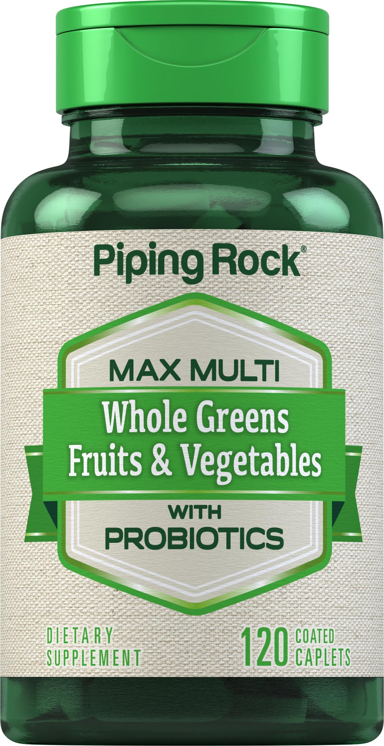 Piping Rock Fruits and Veggies Supplement Caplets 120 Count