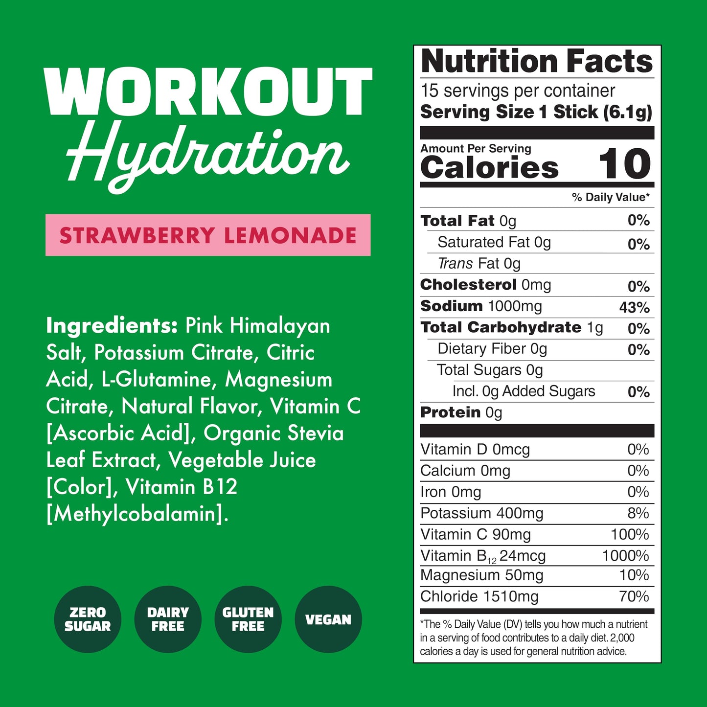 Waterboy Workout Hydration Electrolytes Powder 3.5 Ounce