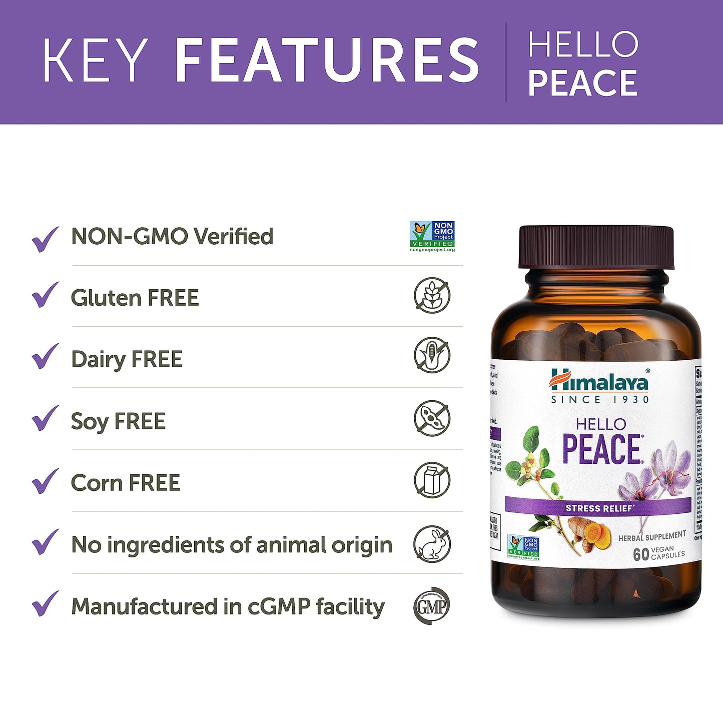 Himalaya Hello Peace Capsule 60 Count