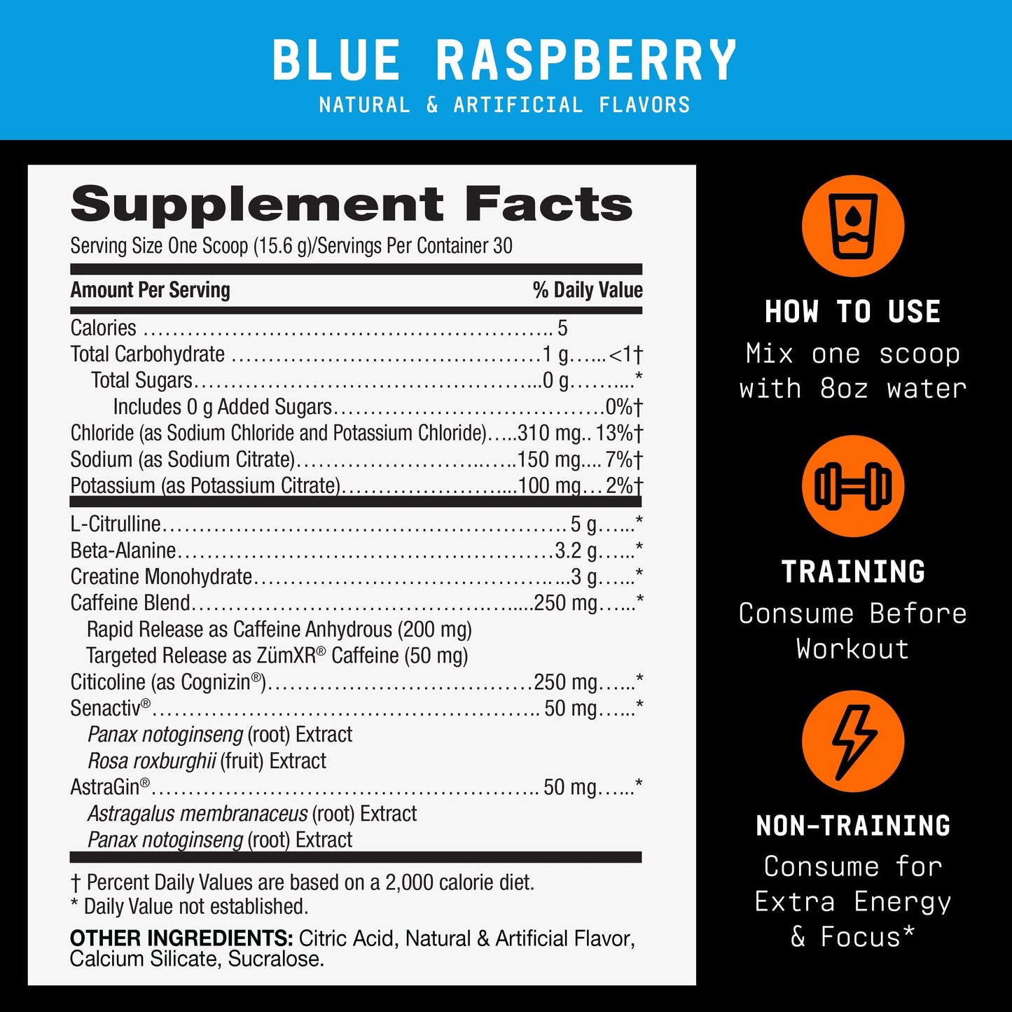 BEYOND RAW GNC LIT V2 Pre Workout Powder, 30 Servings