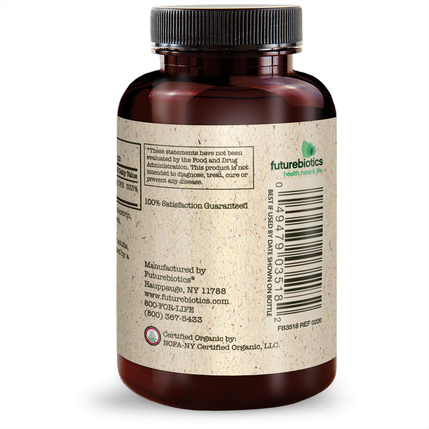 Futurebiotics Folic Acid 800mcg Vegetarian Tablets, 120 Tablets