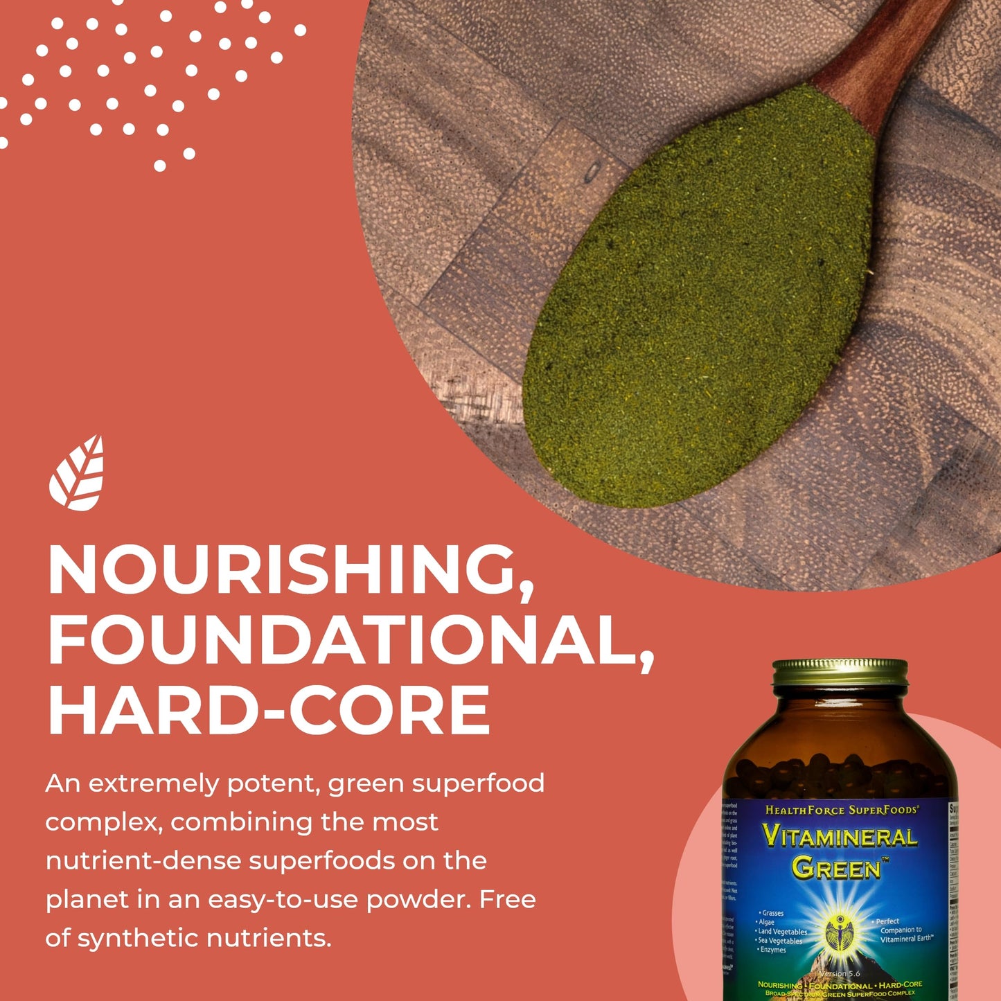 HEALTHFORCE SUPERFOODS Vitamineral Green Mineral Supplement for Immune & Thyroid Support 400 Capsules