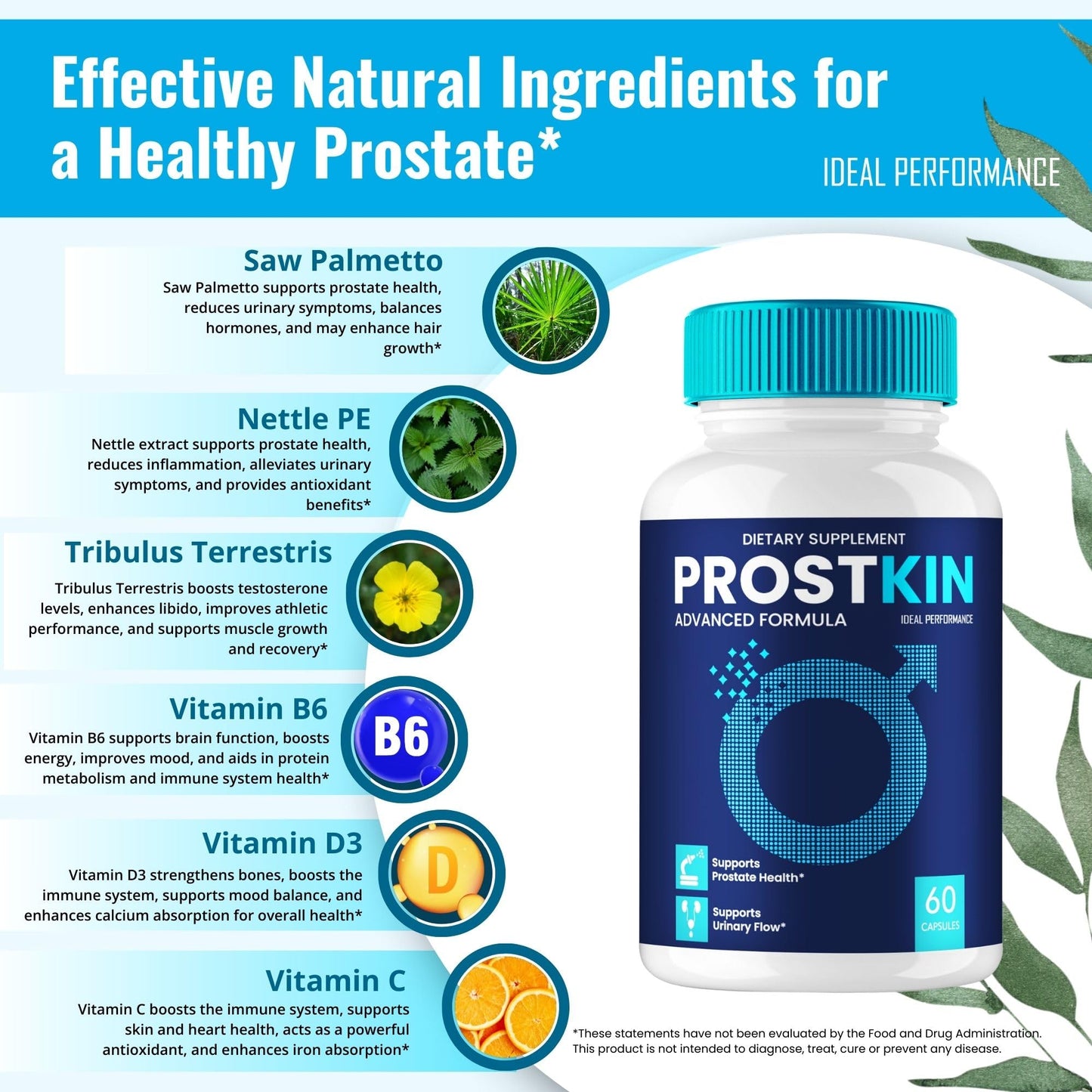 Ideal Performance ProstKin for Prostate 120 Capsules