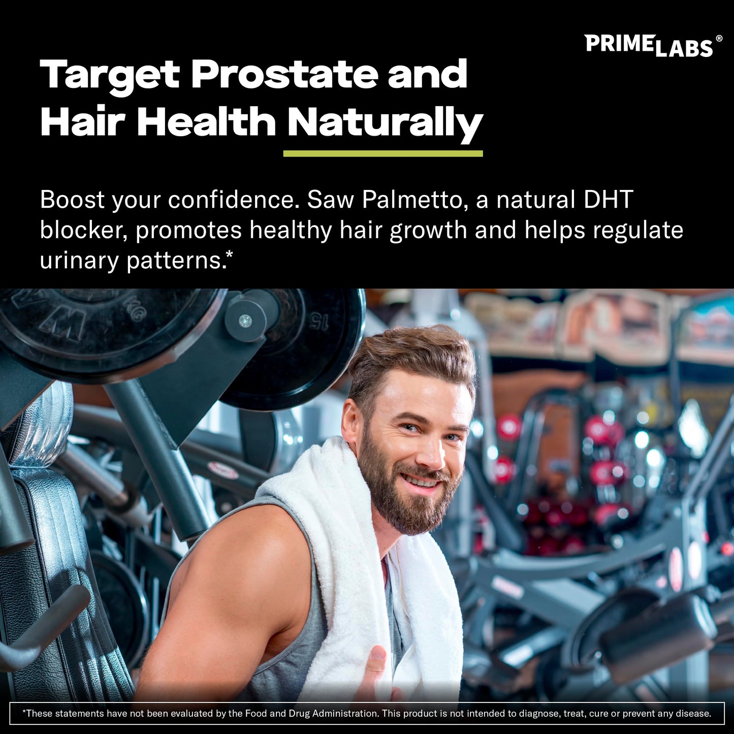 Prime Labs Saw Palmetto for Men 350 mg 20:1 Extract Capsules 90 Count