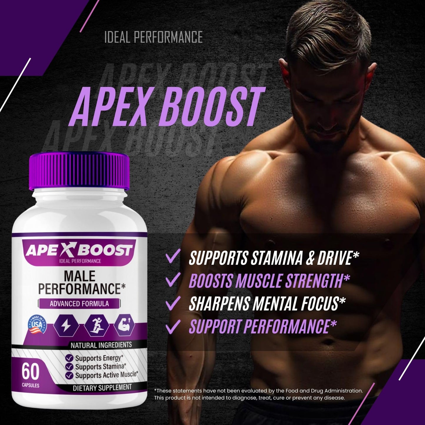 IDEAL PERFORMANCE ApexBoost Capsules, 180 Capsules