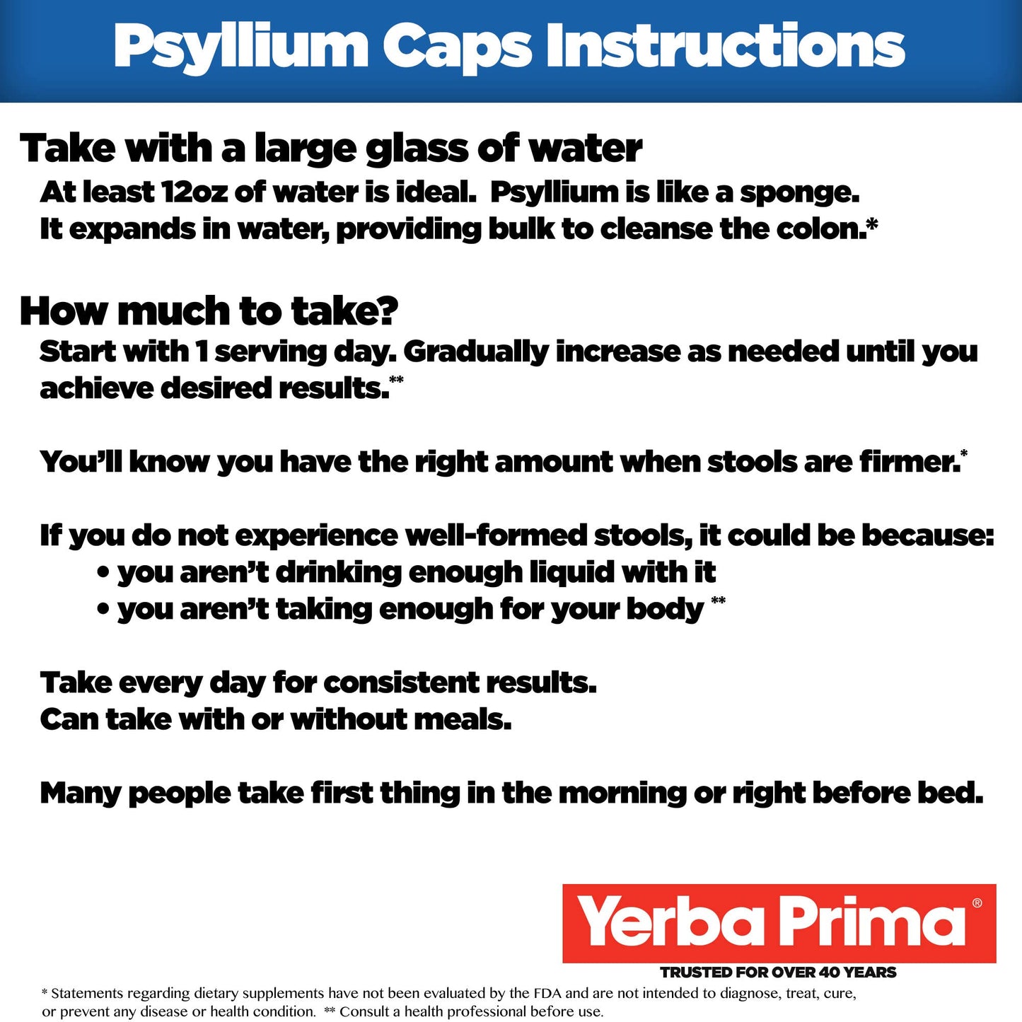 Yerba Prima Psyllium Husks Fiber Veg Caps 360 Capsules