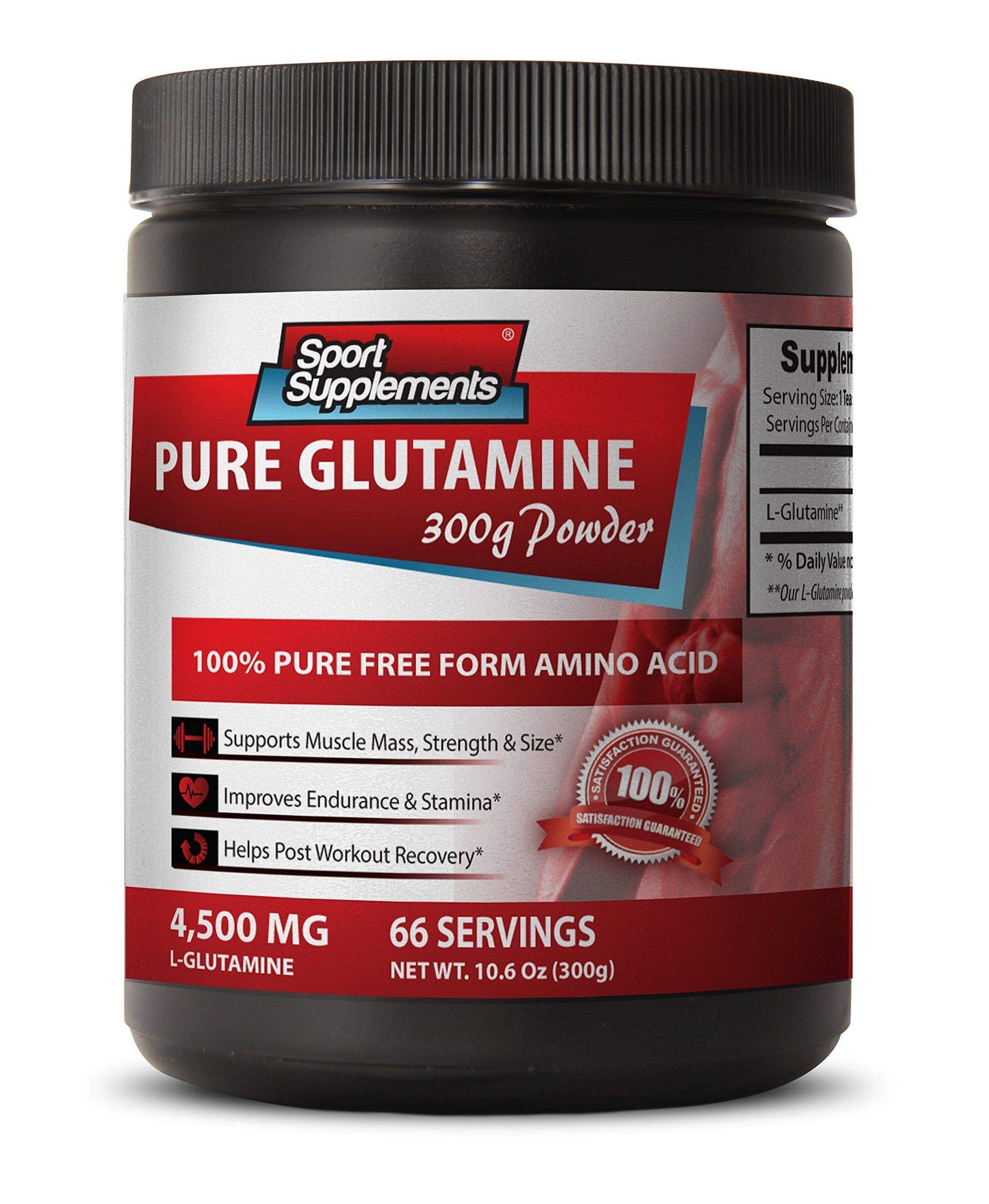 Sport Supplements L-Glutamine Powder 4500MG, 1 Bottle