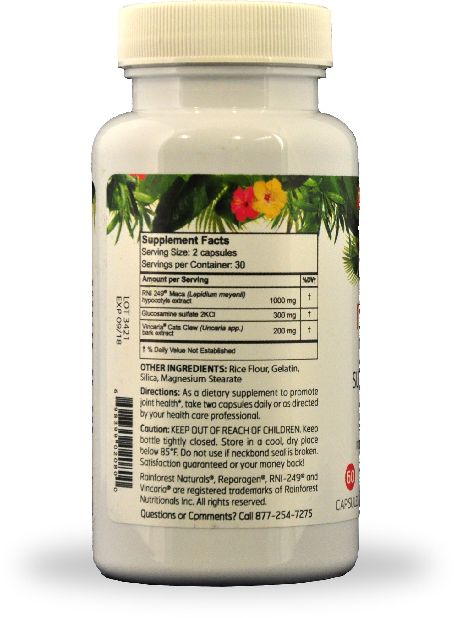 Rainforest Nutritionals Inc. Reparagen Plus Glucosamine Capsule, 60 Capsules